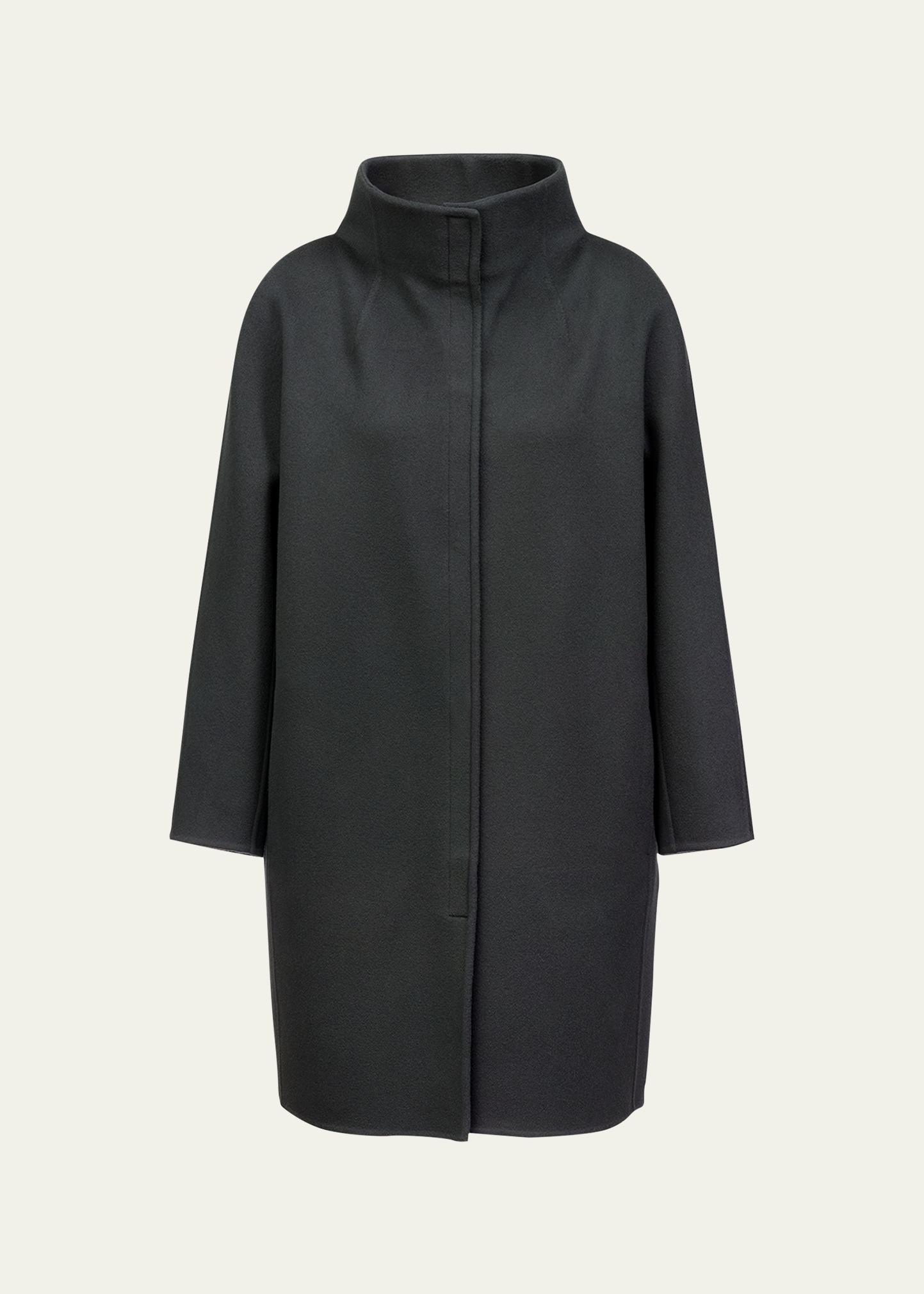 Loro Piana カシミアコート リバーシブル赤 &ヘリンボーン スマートに