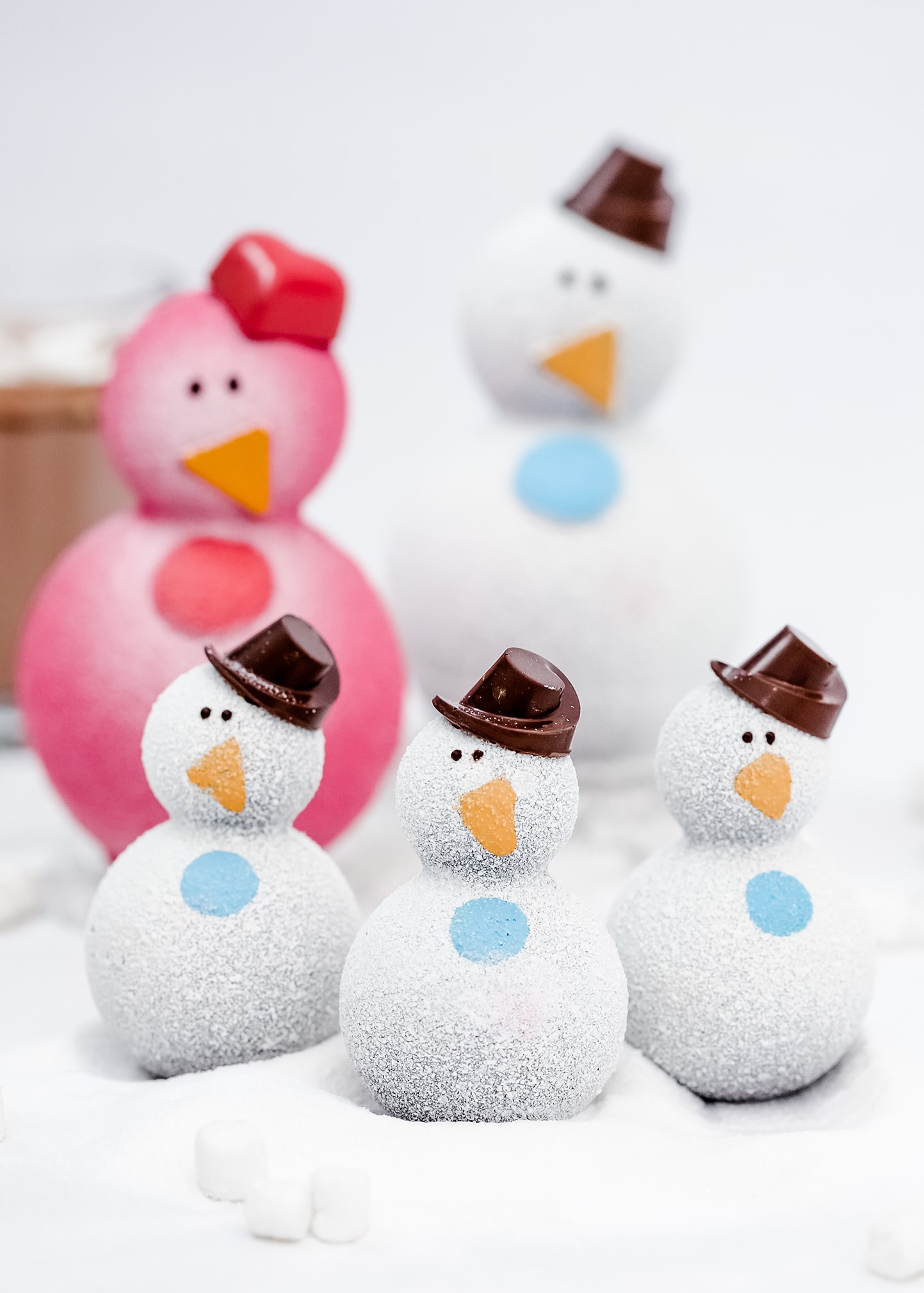 Kate Weiser Chocolate Carl the Drinking Chocolate Snowman