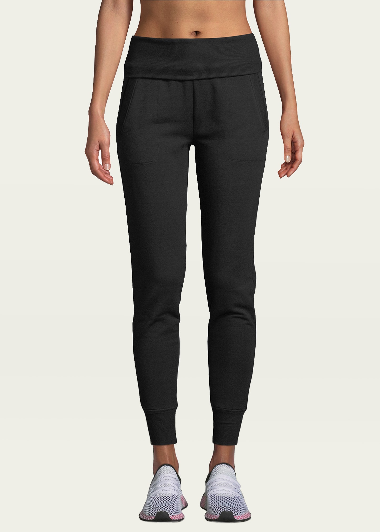 Beyond Yoga Cozy Fleece Fold-Over Jogger Sweatpants Bergdorf Goodman