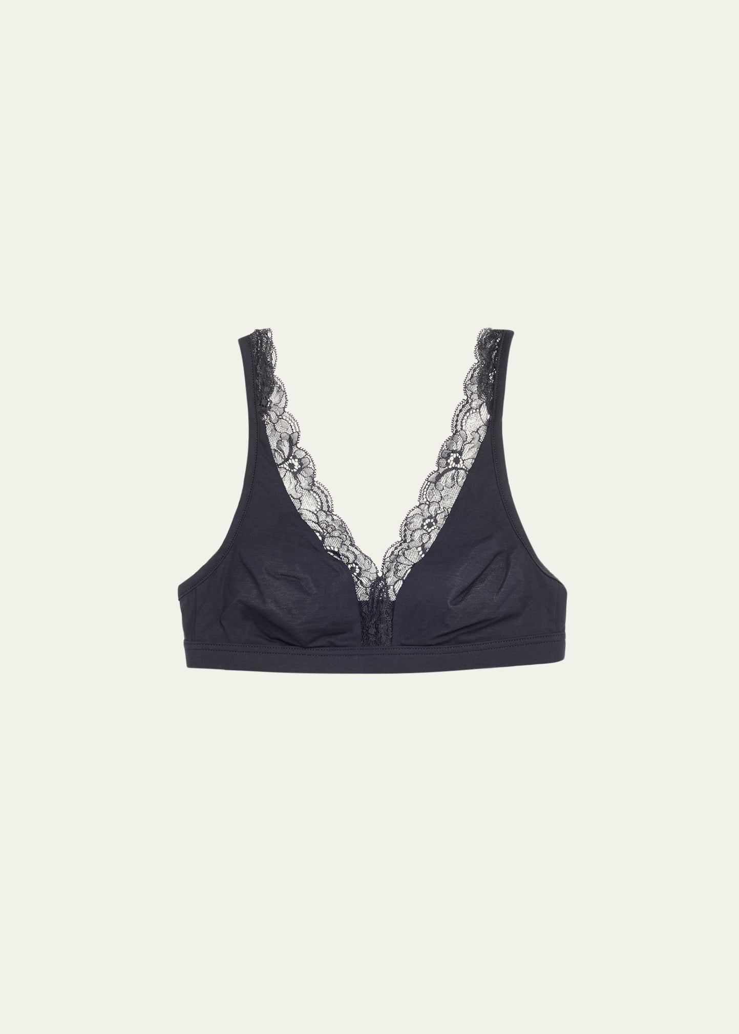 Hanro Cotton Lace Wire-Free Soft Cup Bra - Bergdorf Goodman