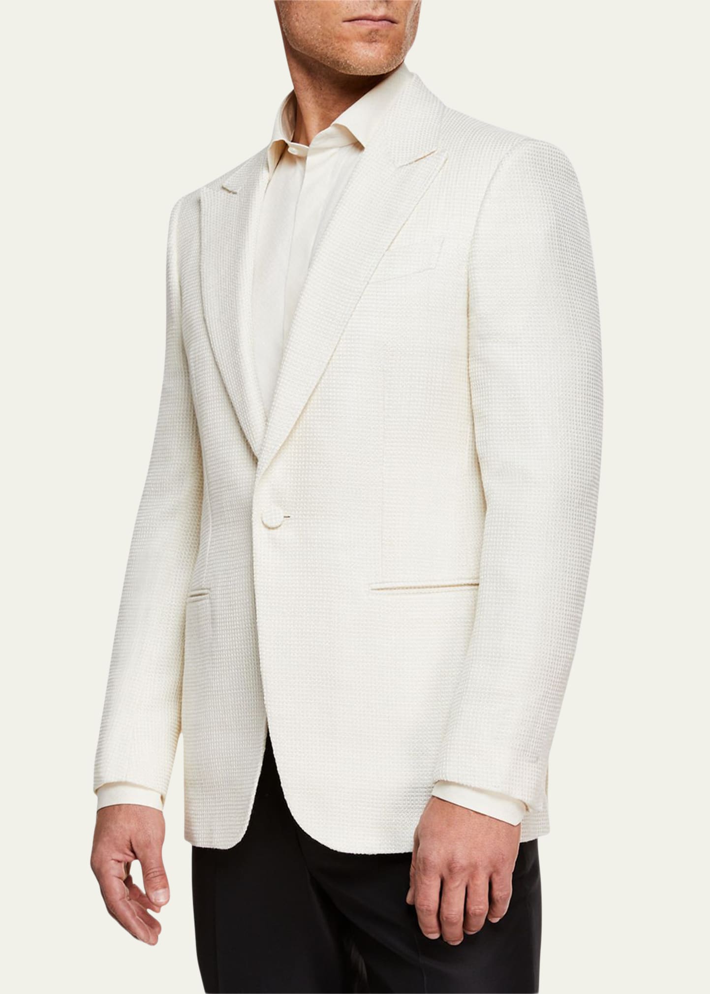 Zegna white 2024 dinner jacket