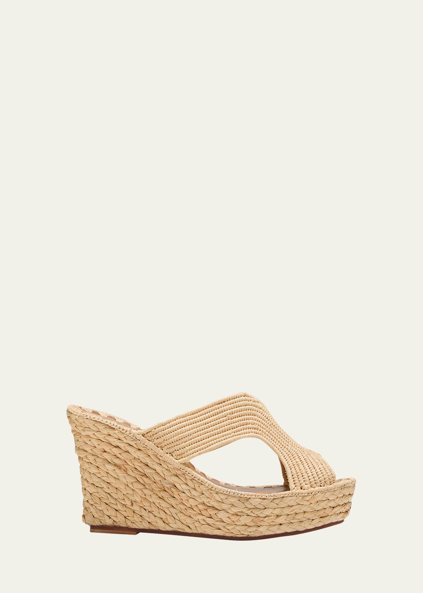 Carrie Forbes Salon Miste Woven Raffia Slide Sandals - Bergdorf Goodman