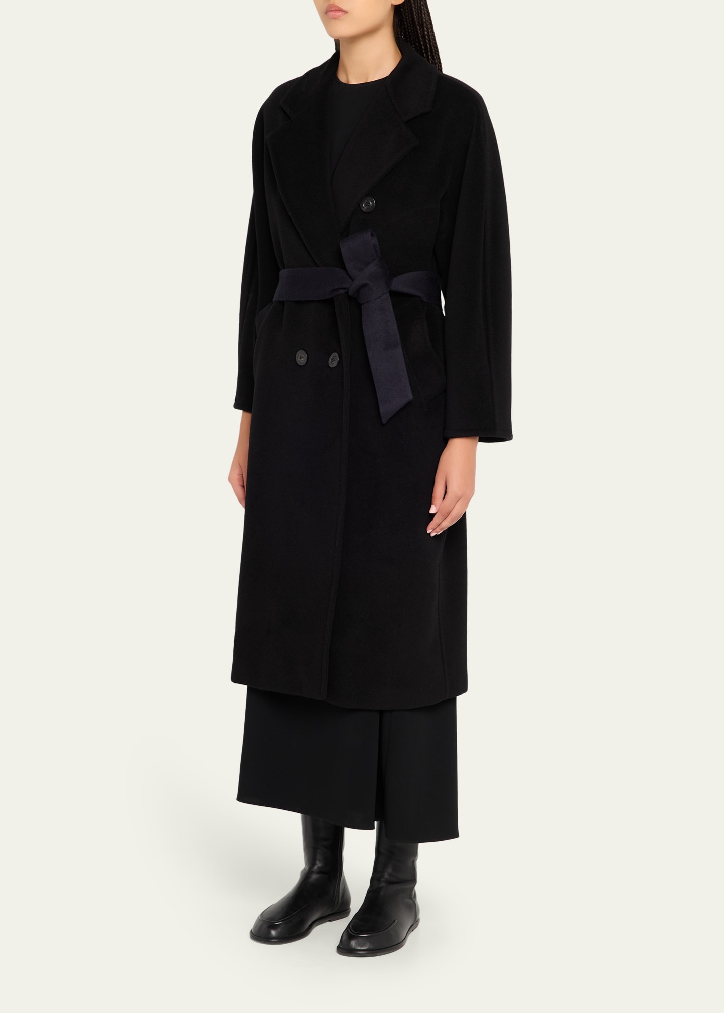 Max Mara Wool-Cashmere Belted Madame Coat - Bergdorf Goodman