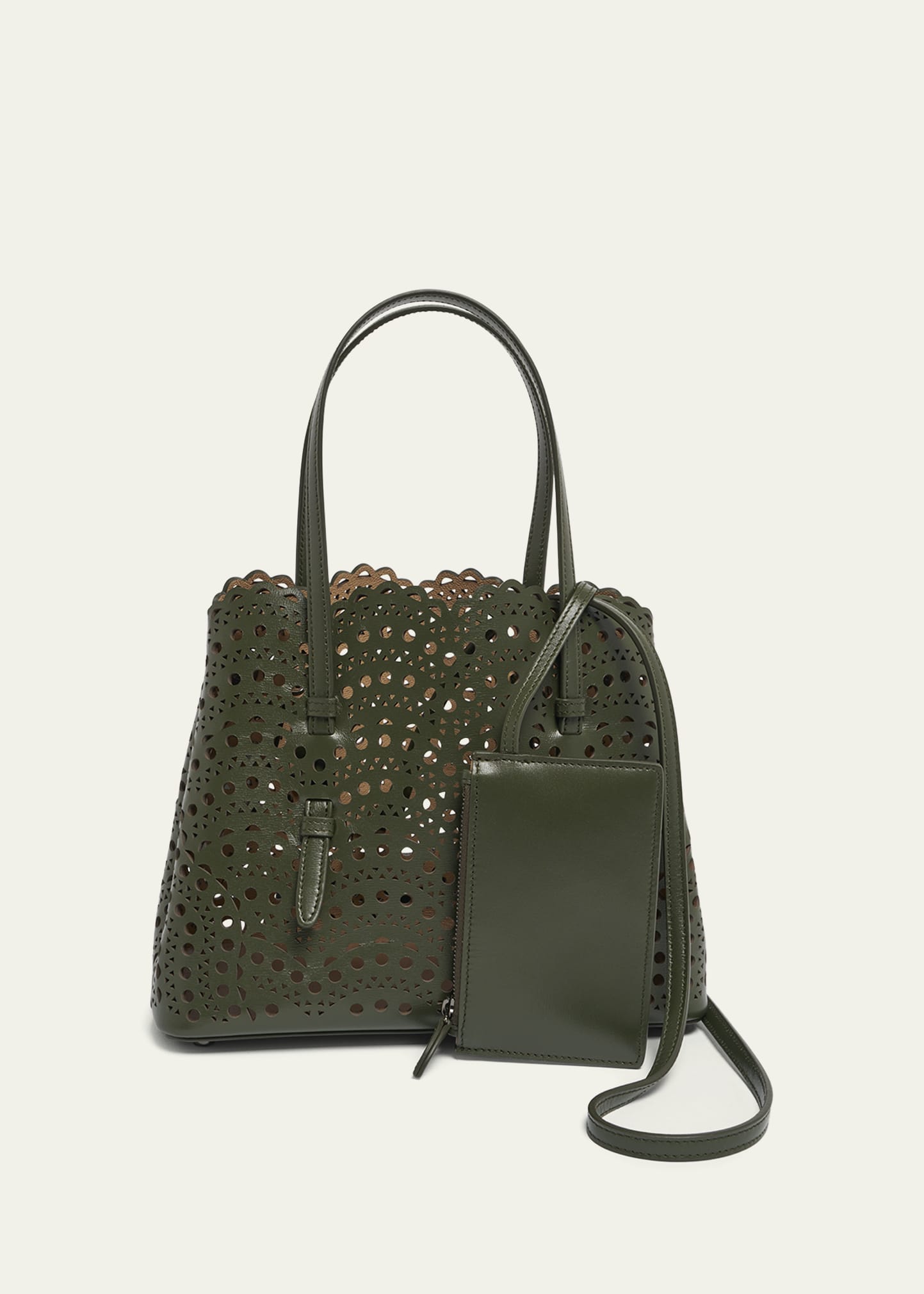 アライア(ALAIA)Mina 44 Vienne Wave leather tote bag(SALE!) ALAIA Mina 25 Tote Bag in Vienne Wave Perforated Leather