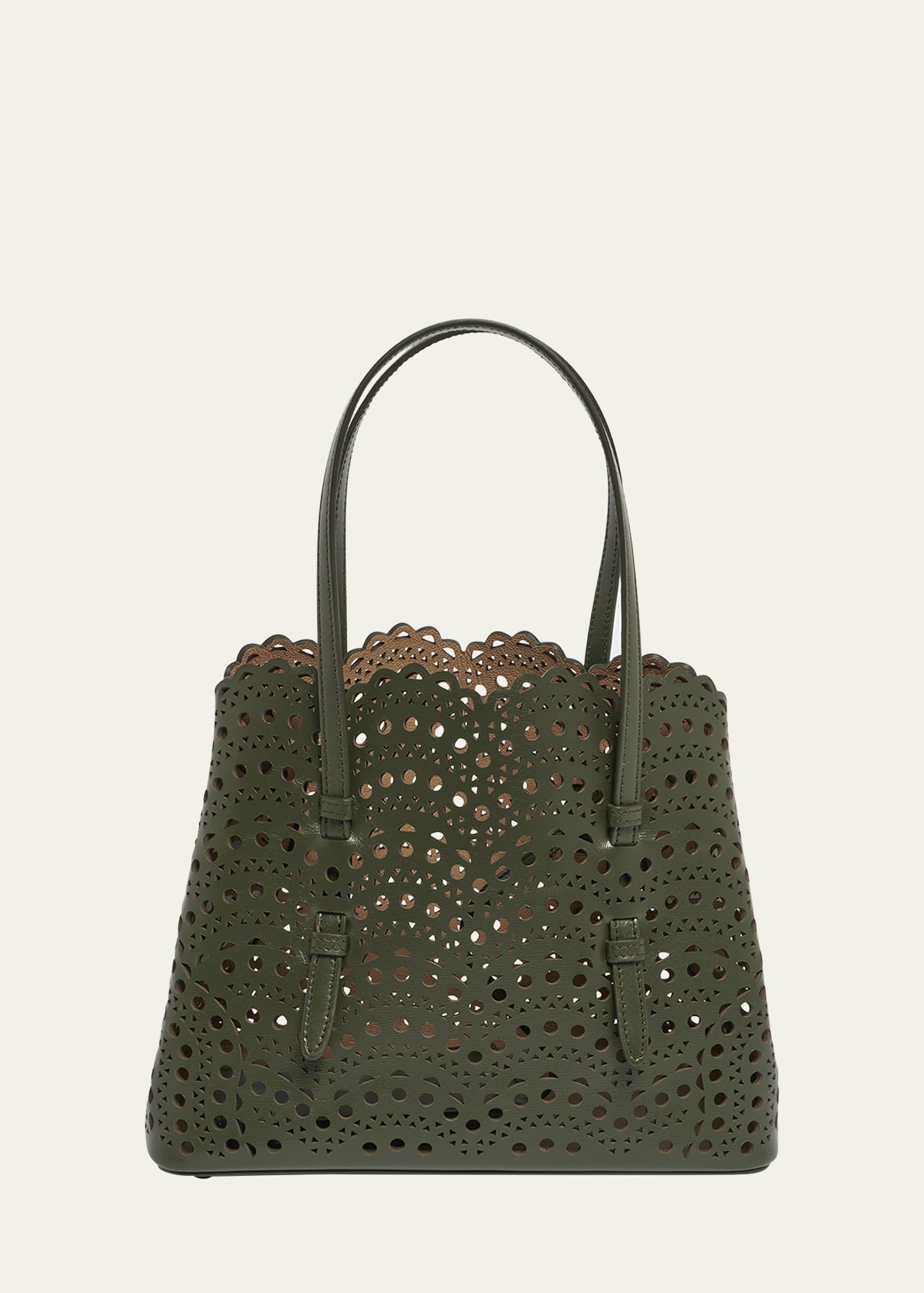 国内発送/送料関税込【alaia】\"Mina 20\" Perforated Bag ALAÏA BLACK NEO MINA 20 BAG IN VIENNE CALFSKIN | ALAÏA KZ