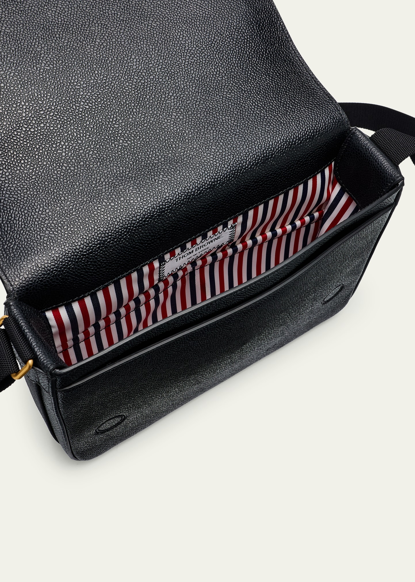 Thom Browne Men's Reporter Leather Crossbody Bag - Bergdorf Goodman