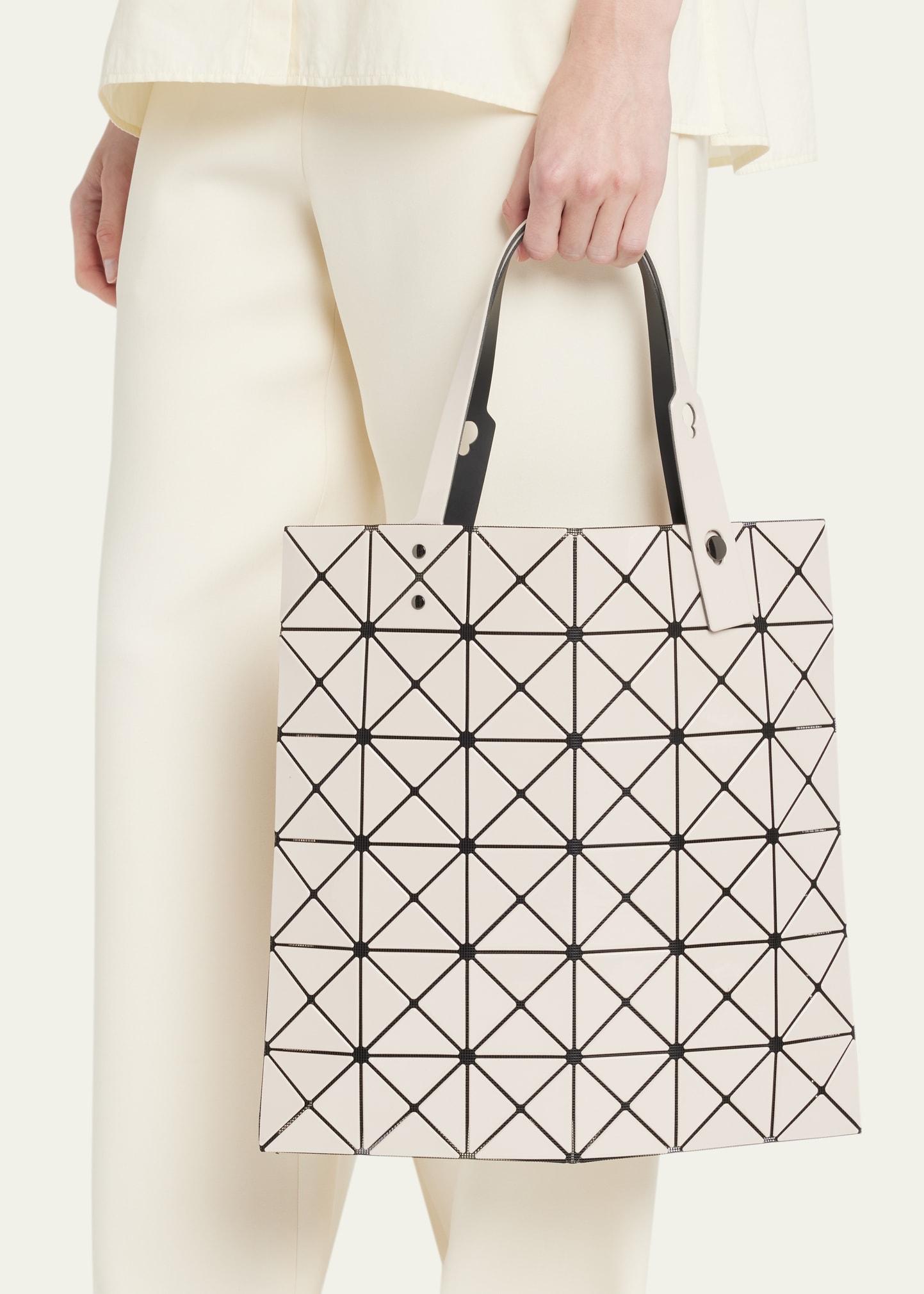 BAO BAO ISSEI MIYAKE トート バッグ ホワイト ISSEY MIYAKE イッセイ・ミヤケ バオバオトート BAO BAO