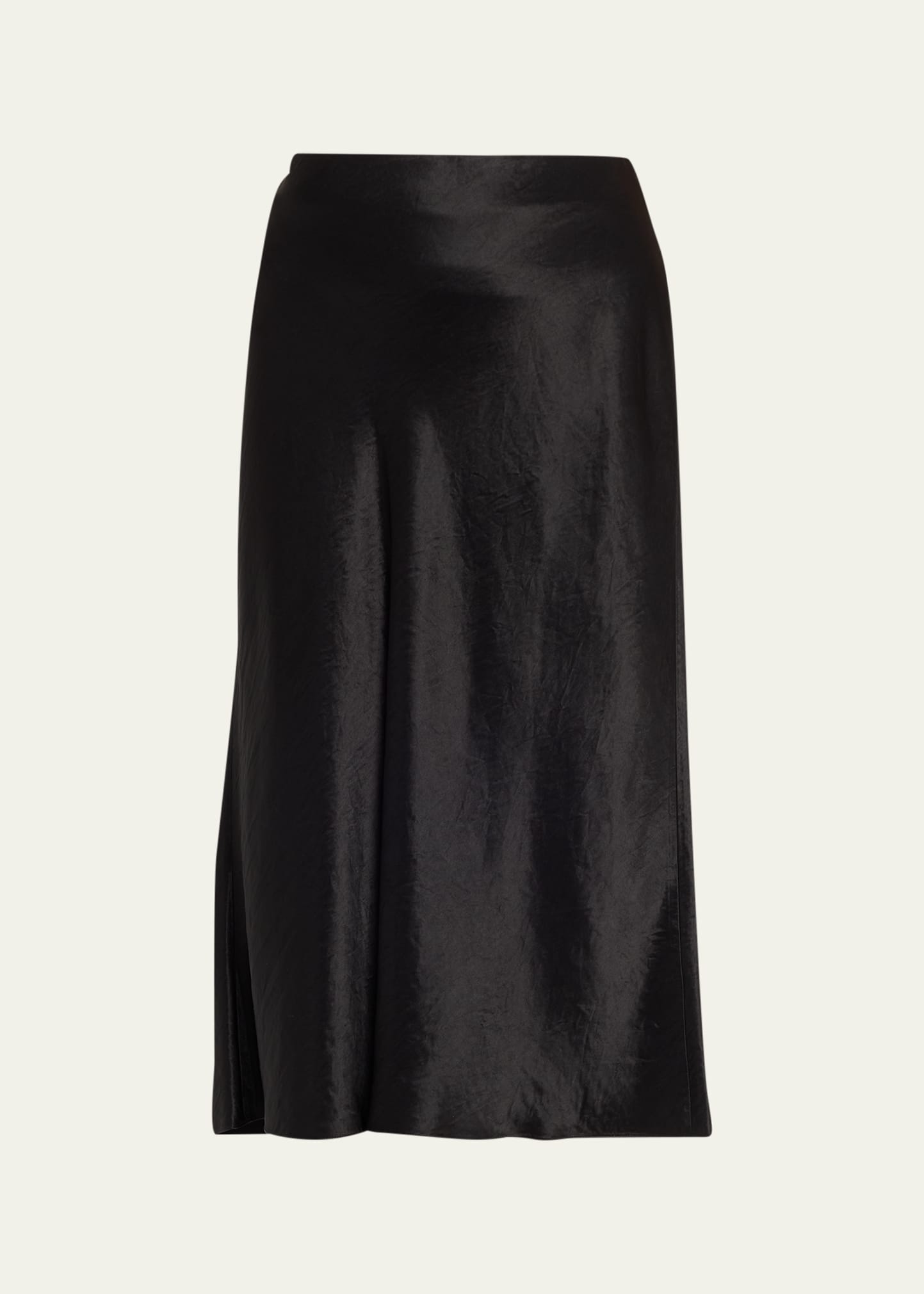 Vince satin midi skirt black sale