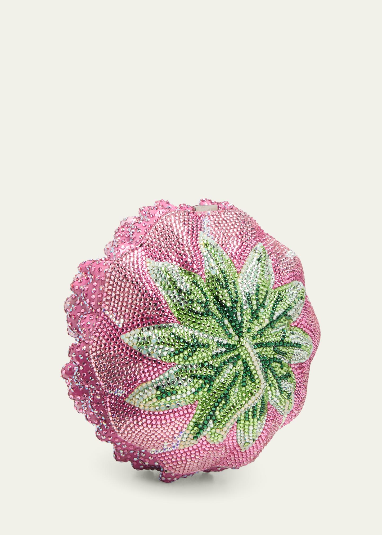 Judith Leiber Couture Peony Crystal-Embellished Clutch Bag