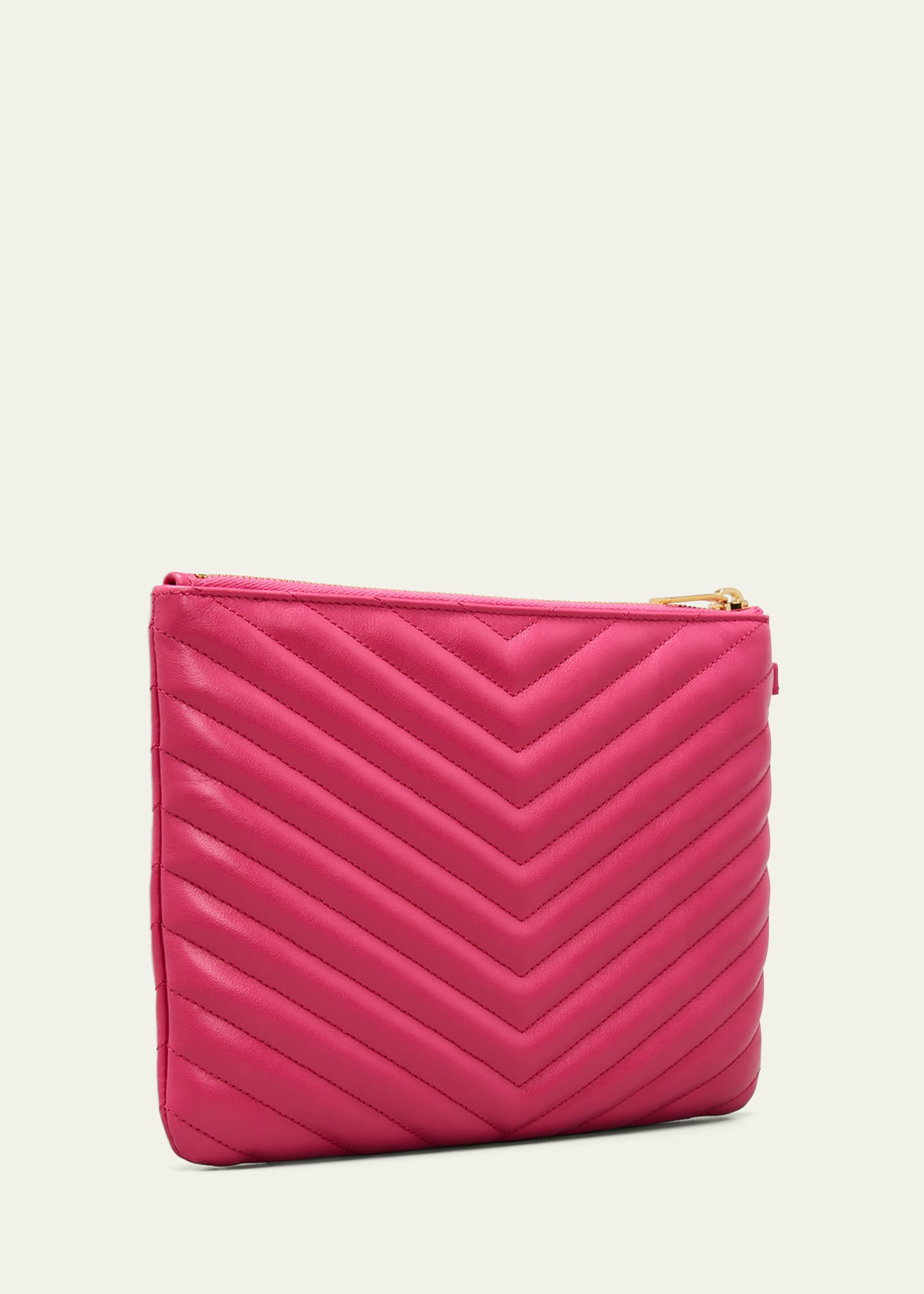 【関税&送料込】Saint Laurent Monogram Small Brick-Coloured SAINT LAURENT Calfskin Matelasse Chevron Monogram Medium
