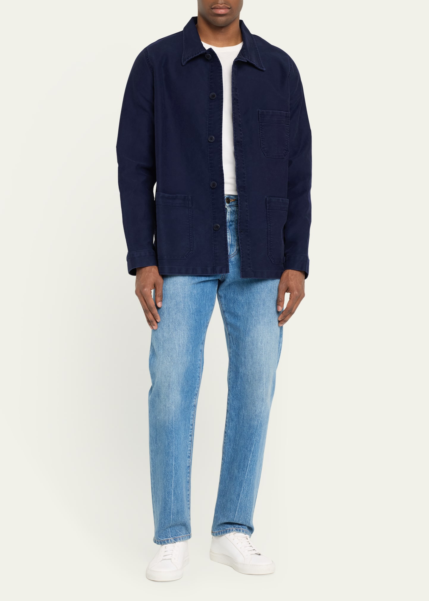 B. x Le Mont St. Michel Men's StoneWashed French Worker Jacket