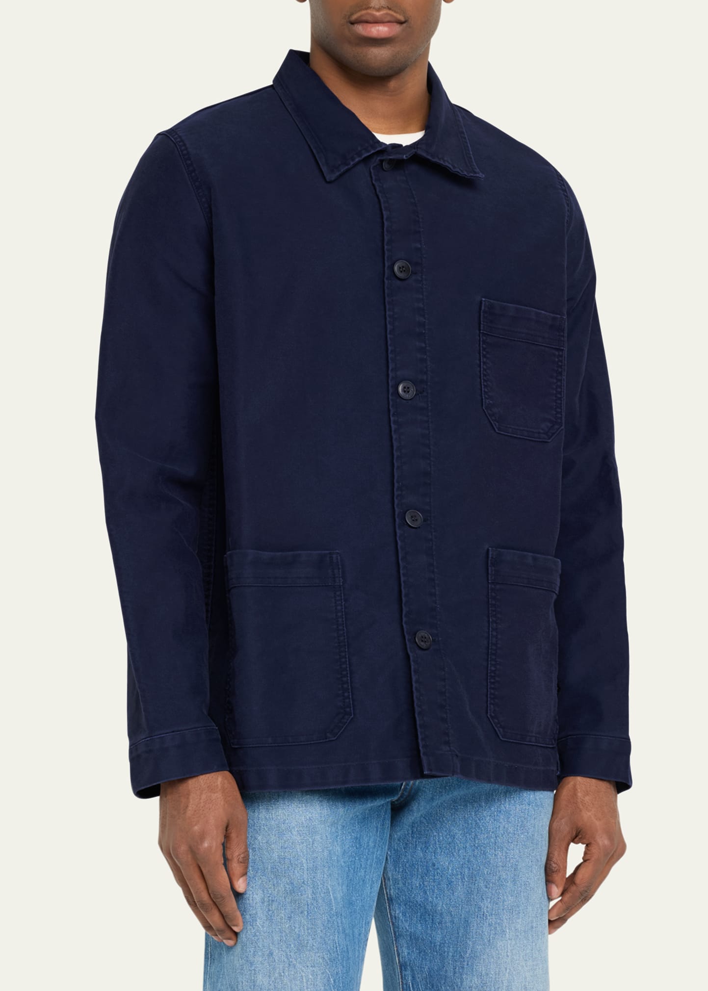 B. x Le Mont St. Michel Men's StoneWashed French Worker Jacket