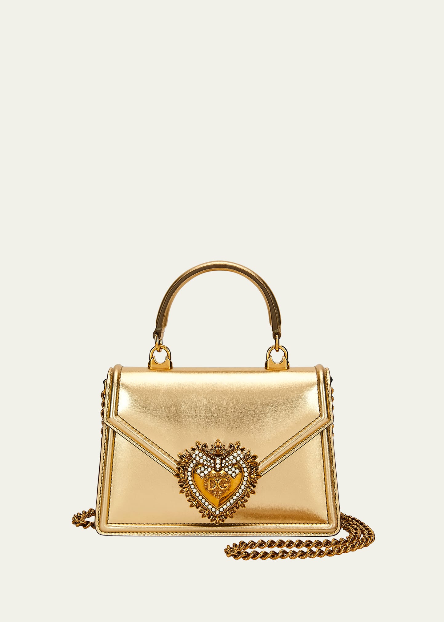 Small Devotion Embellished Satin Bag By Dolce & Gabbana, Moda Operandi