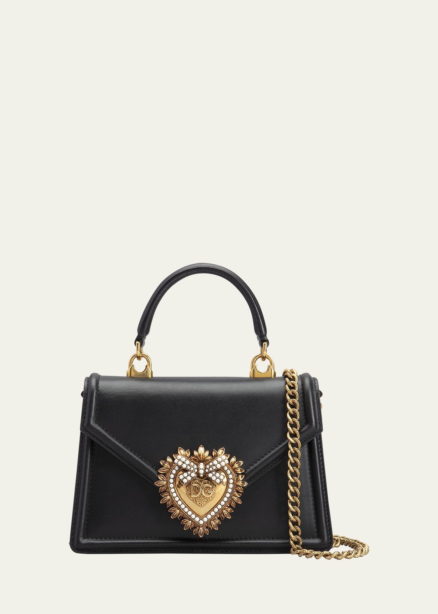 Dolce Gabbana Devotion Mini Leather Top Handle Bag Bergdorf Goodman