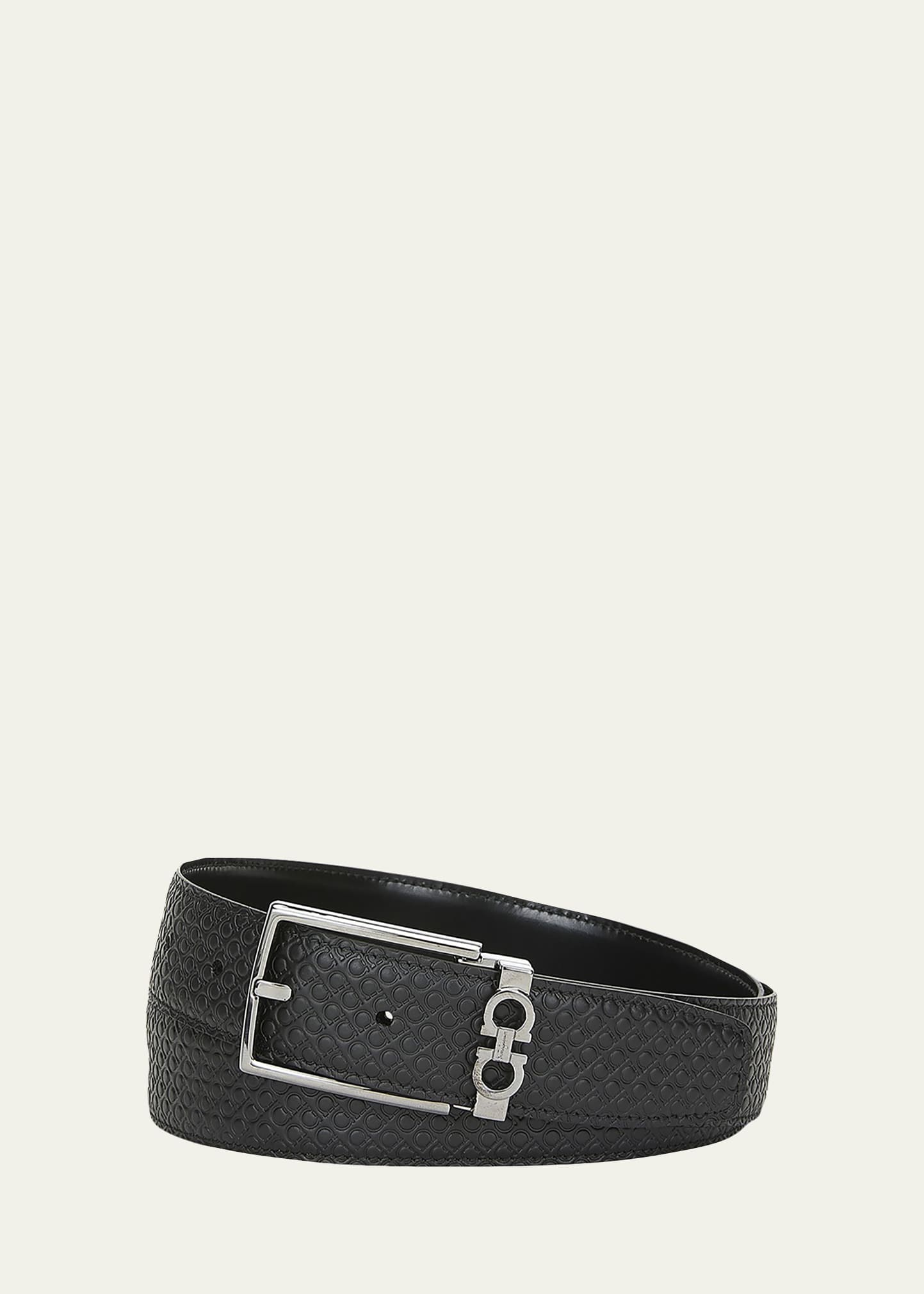 FERRAGAMO Belt with decorative buckle, Men's Accessories