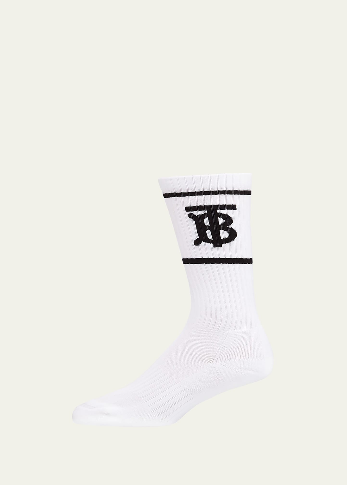 Burberry Men's TB Logo Dual-Stripe Sport Socks - Bergdorf Goodman