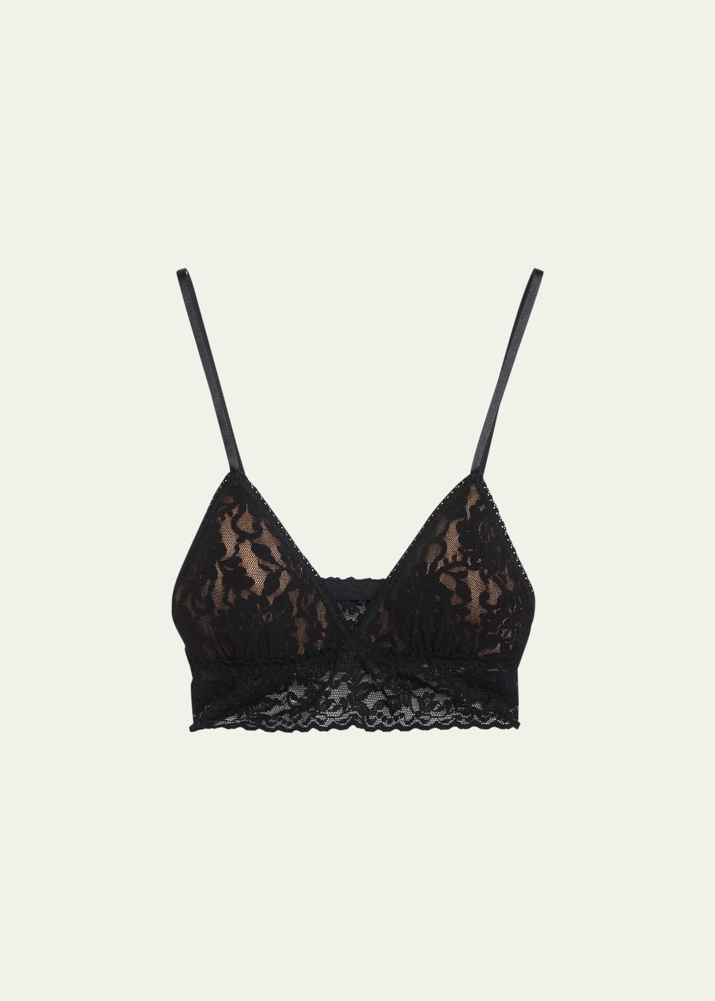 Hanky Panky Organic Cotton Padded Lace-Trim Bralette - Bergdorf Goodman