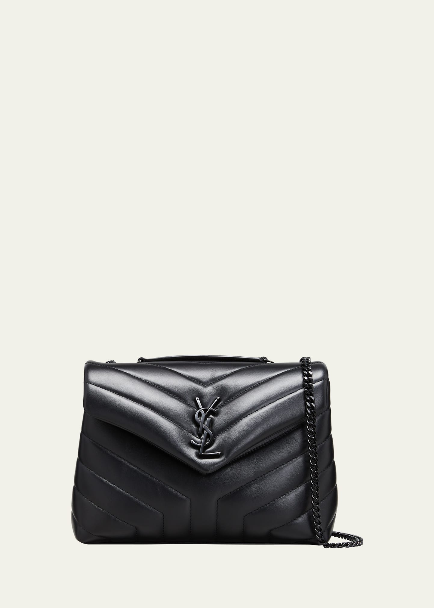 Saint Laurent - Small Loulou Shoulder Bag - Women - Calf Leather (Top Grain) - One Size - Black