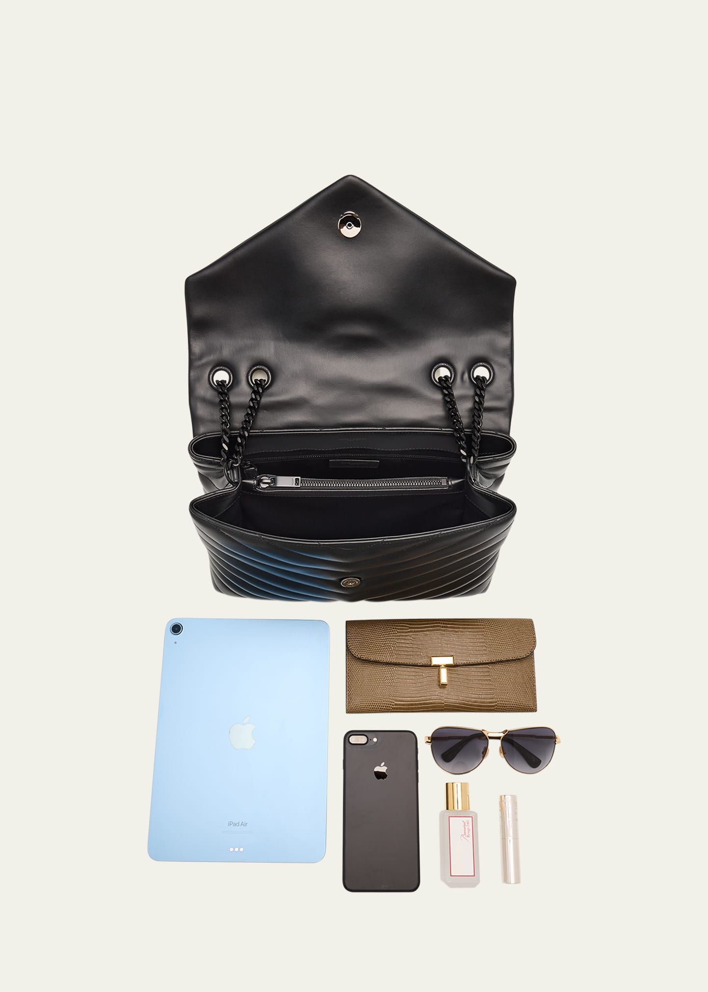 Saint Laurent Loulou Medium YSL Shoulder Bag in Quilted Leather