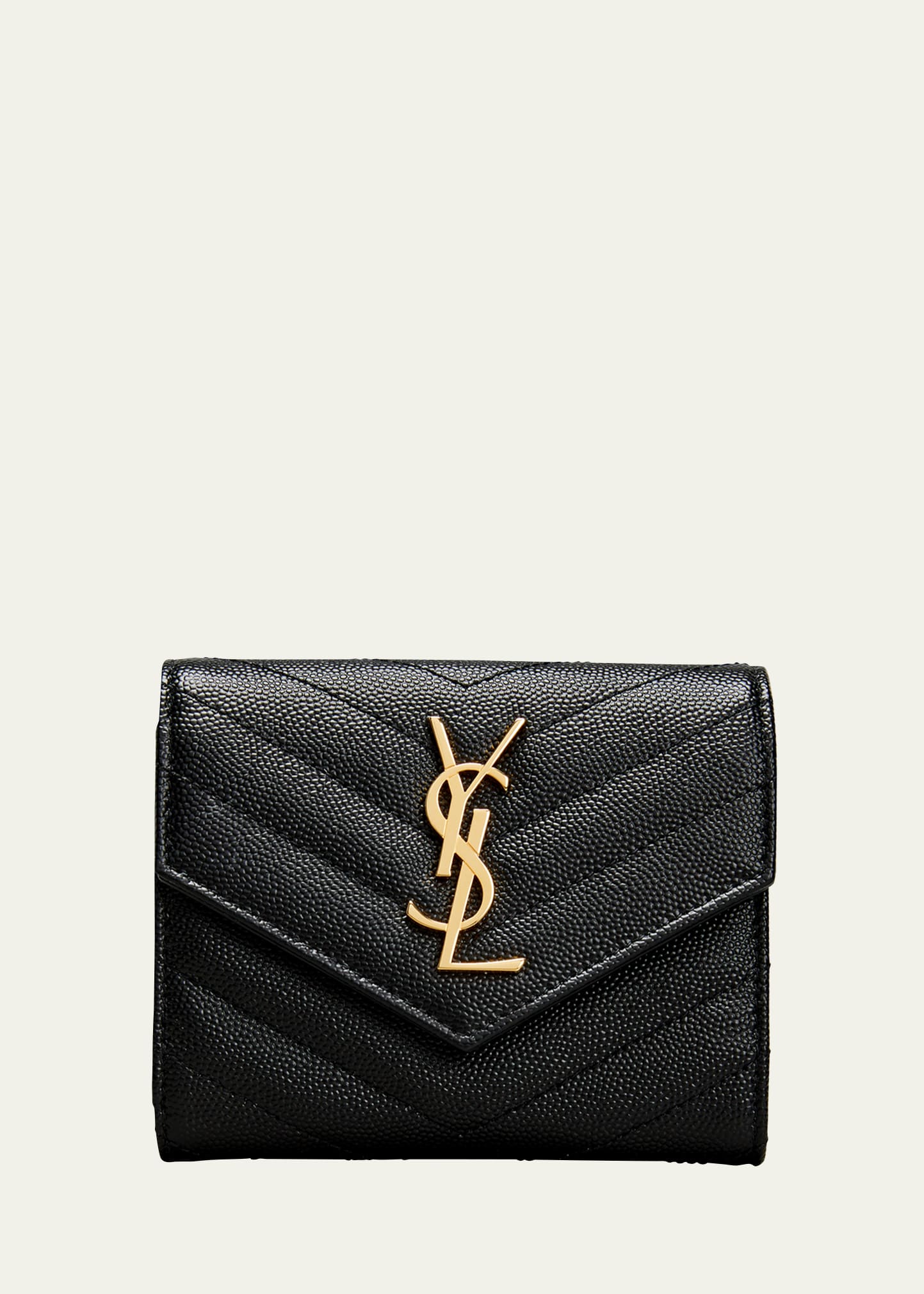 Women's Quilted Zip-around Wallet by Saint Laurent