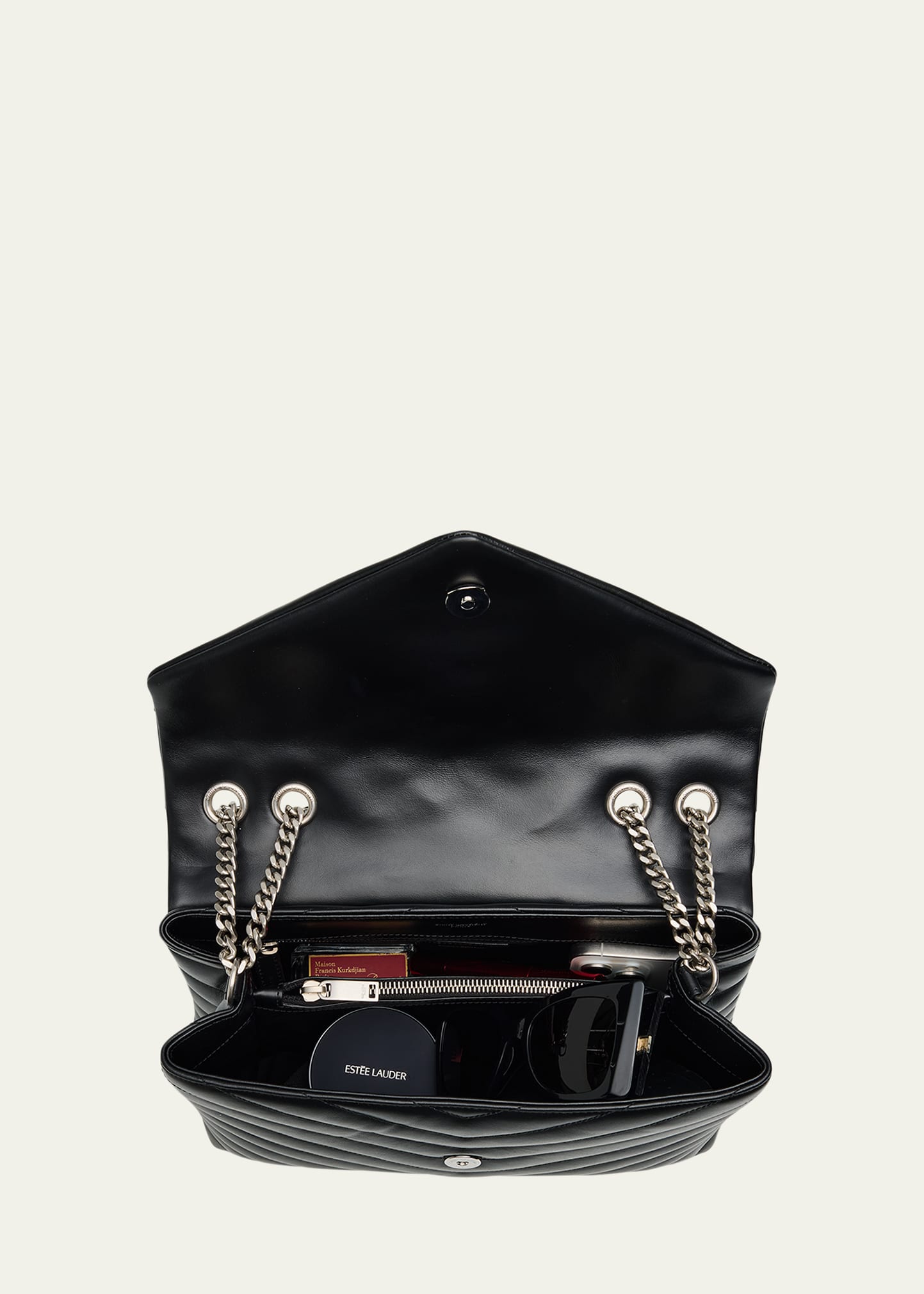 Saint Laurent Loulou Medium YSL Shoulder Bag in Quilted Leather