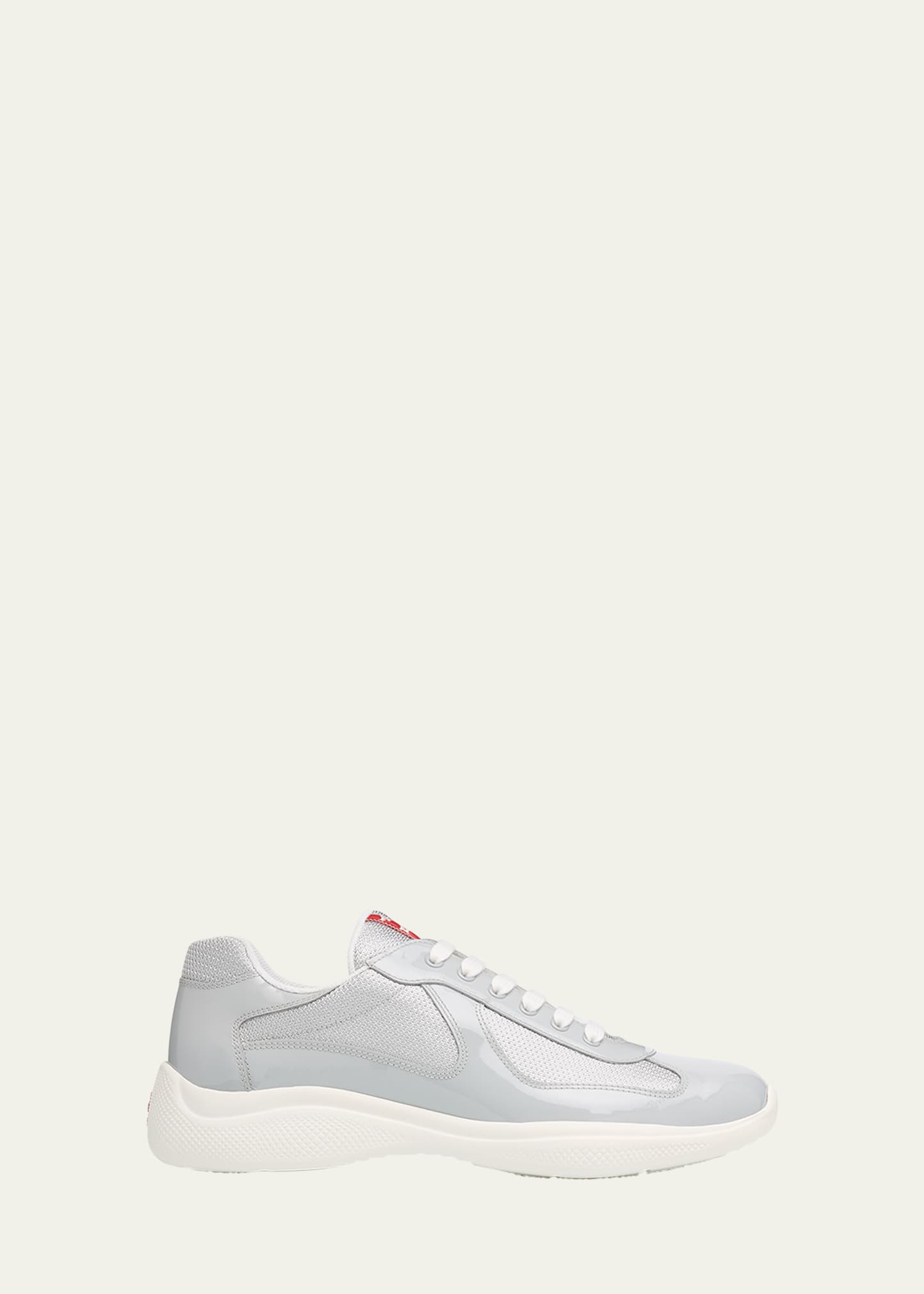 ♪直営アウトレット♪PRADA スニーカー 1E764N B4L PRADA Downtown brushed leather sneakers