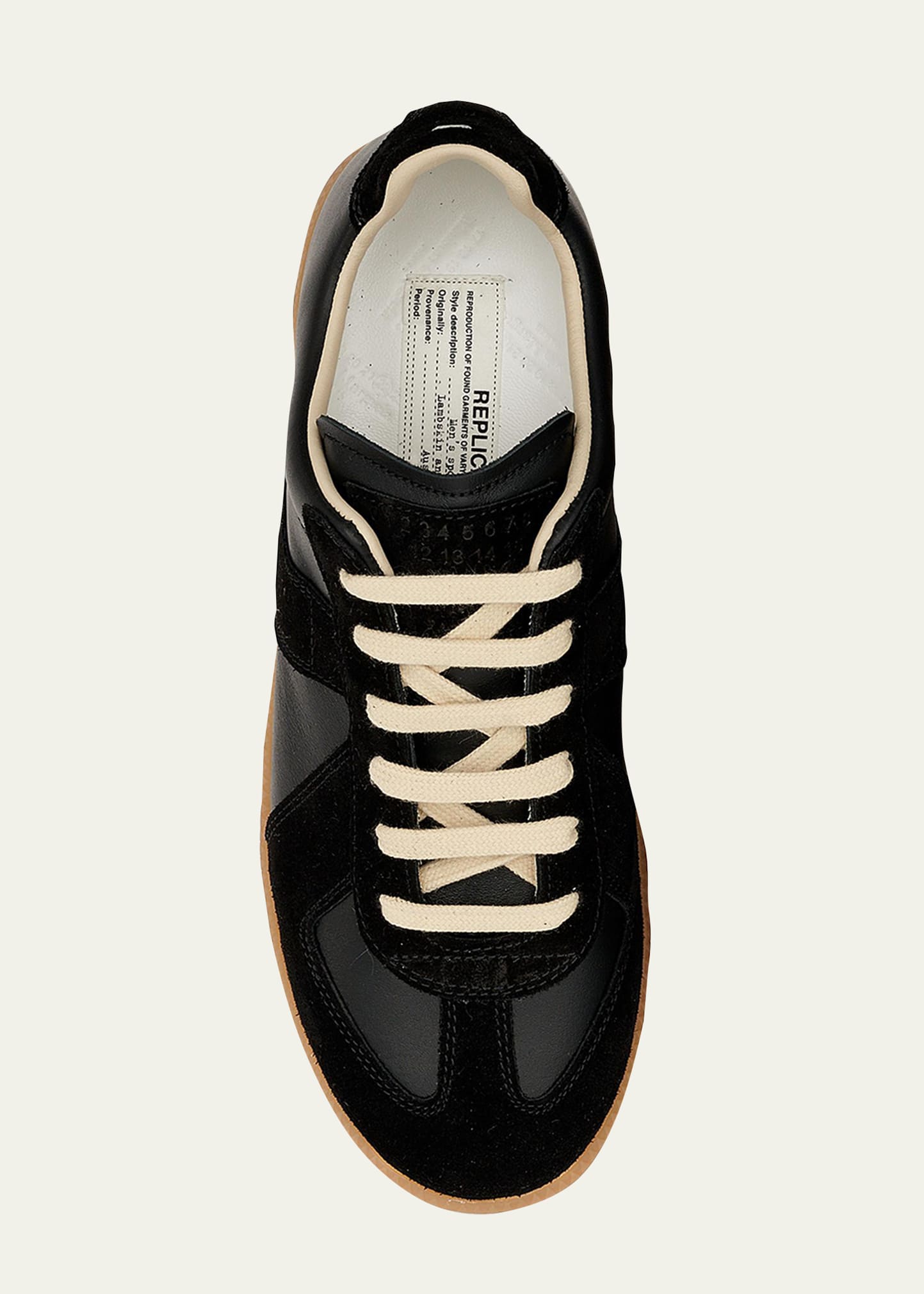 Maison Margiela Replica Suede & Leather Sneakers - Bergdorf Goodman