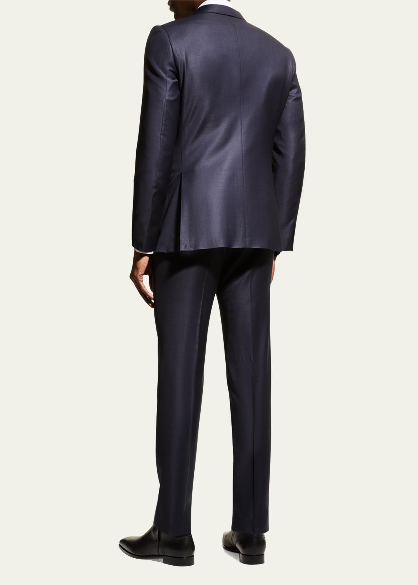 ZEGNA Men's Wool Tic-Weave Suit - Bergdorf Goodman