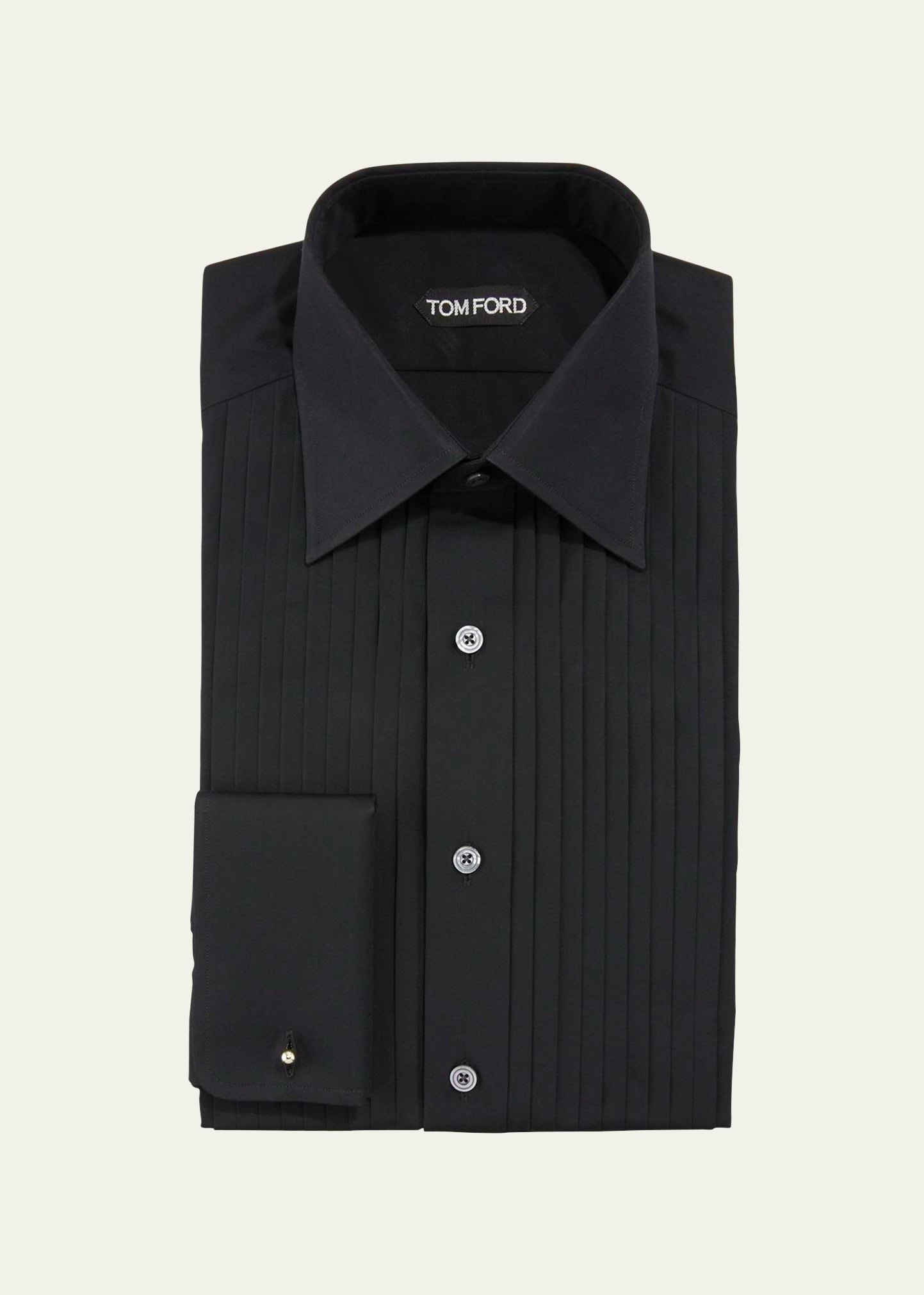 Brunello Cucinelli Men's Pleated-Bib Tuxedo Shirt - Bergdorf Goodman
