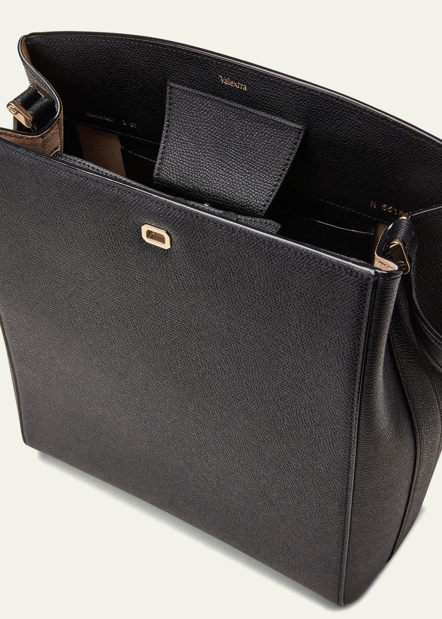 Valextra Saffiano Brera Shoulder Bag Bergdorf Goodman