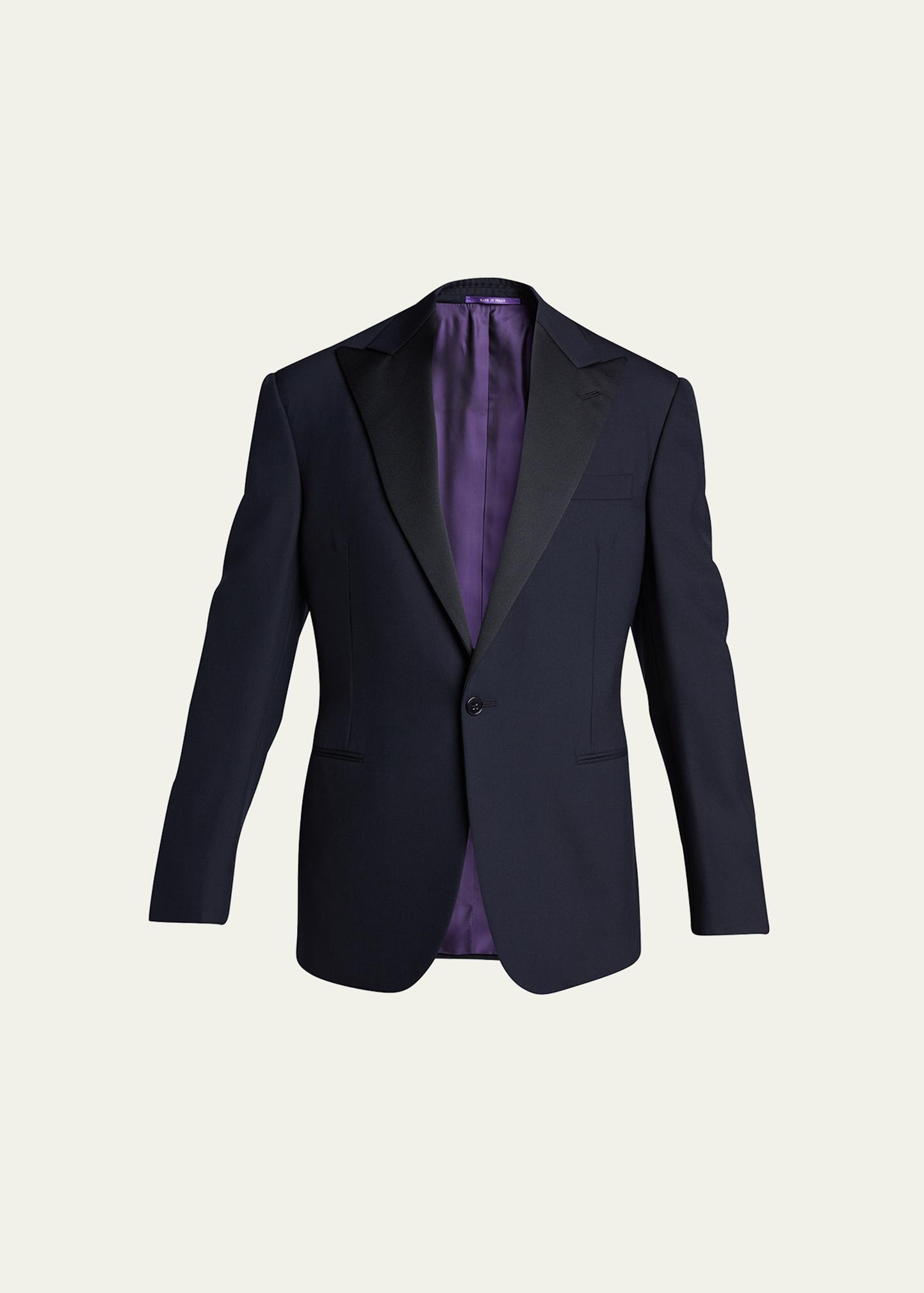 Ralph Lauren Purple Label Men's Barathea Solid Wool Tuxedo
