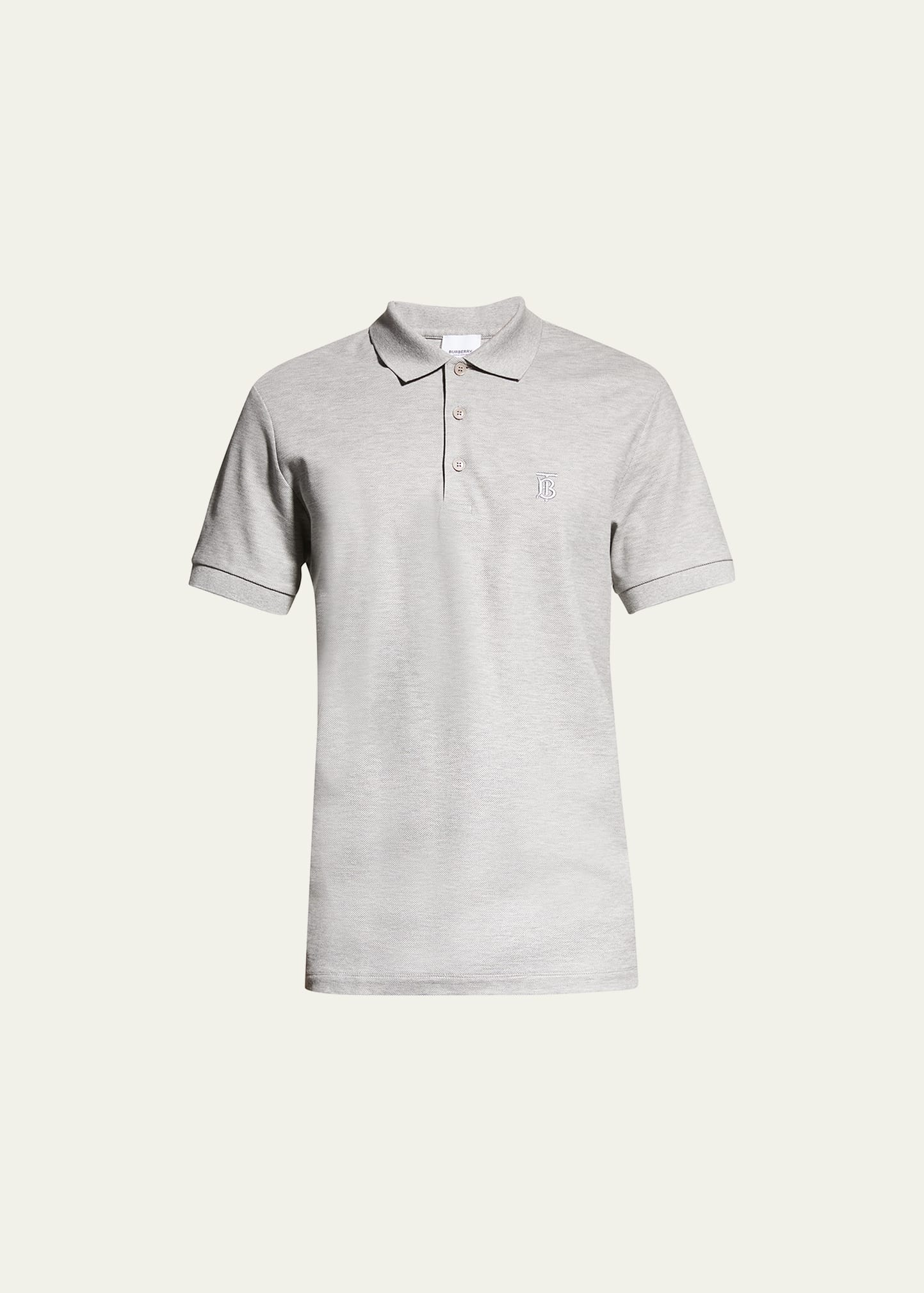 Men's Eddie Polo Shirt In Organic Piqué by Burberry