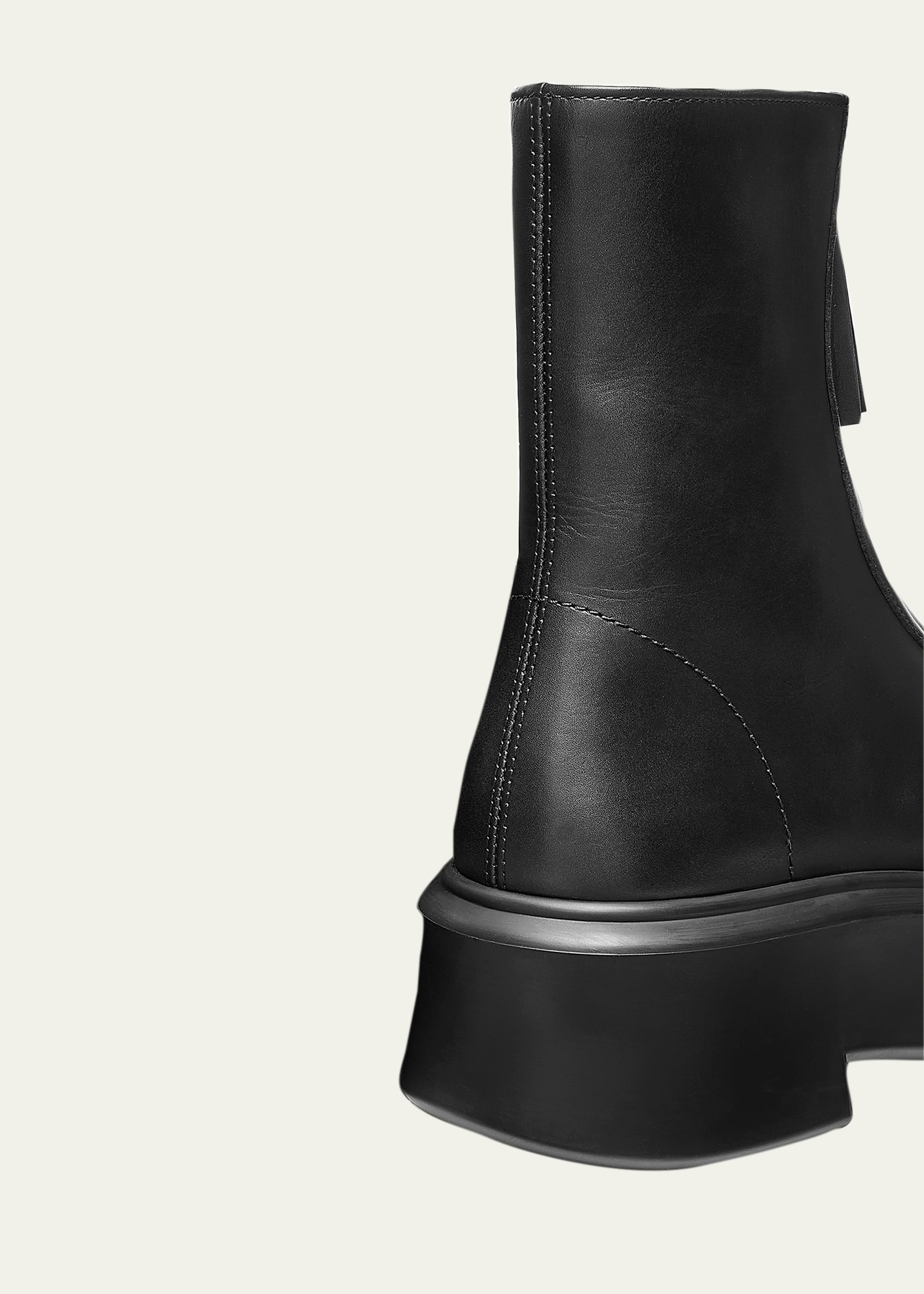 ザロウ　THE ROW Zipped Boot 39 Zipped Boot I Black in Leather – The Row