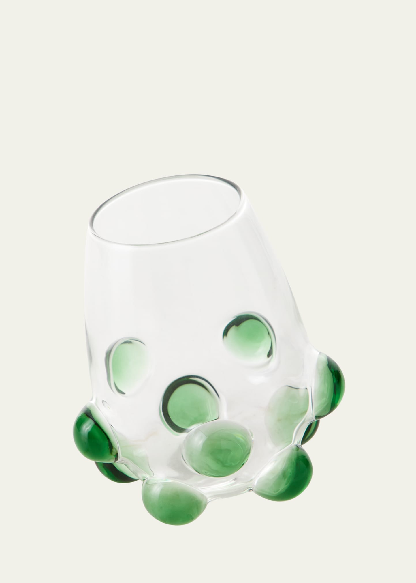 Bubble Wine Glass, Green
