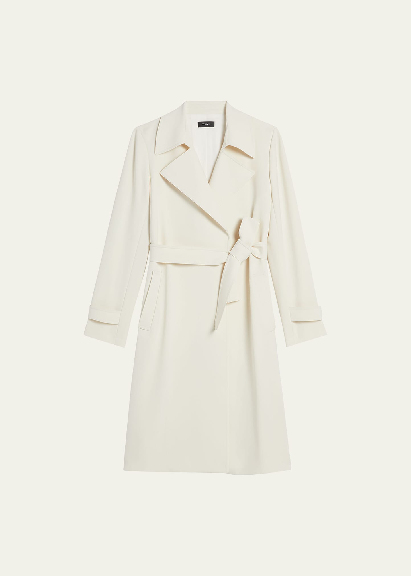 Theory crepe trench clearance coat