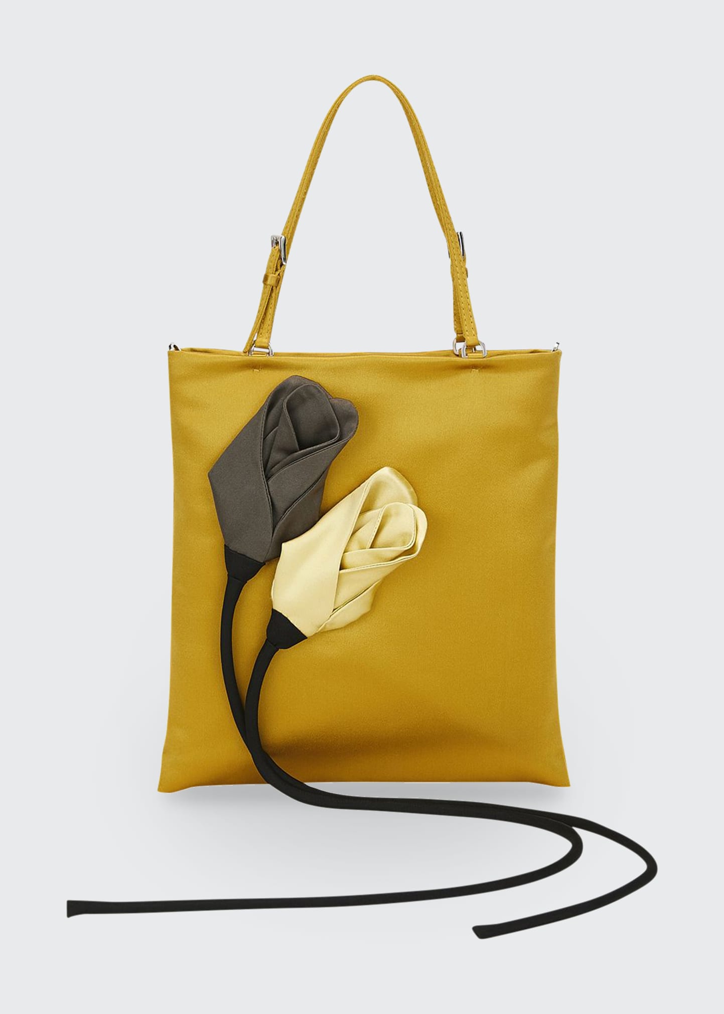 Prada Satin Flower Tote Bag - Bergdorf Goodman