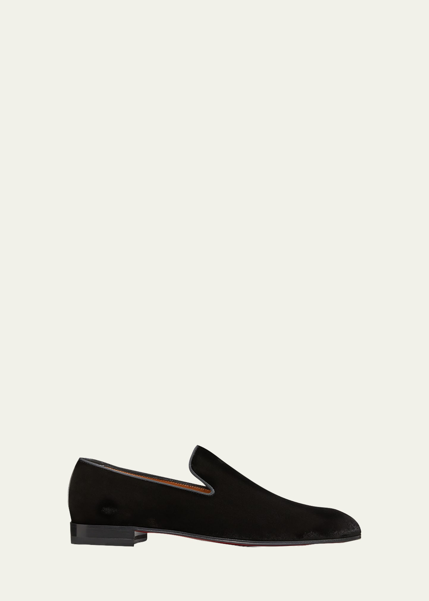 DANDELION SPIKE 000 BLACK/DORADO Velvet - Shoes - Men - Christian Louboutin