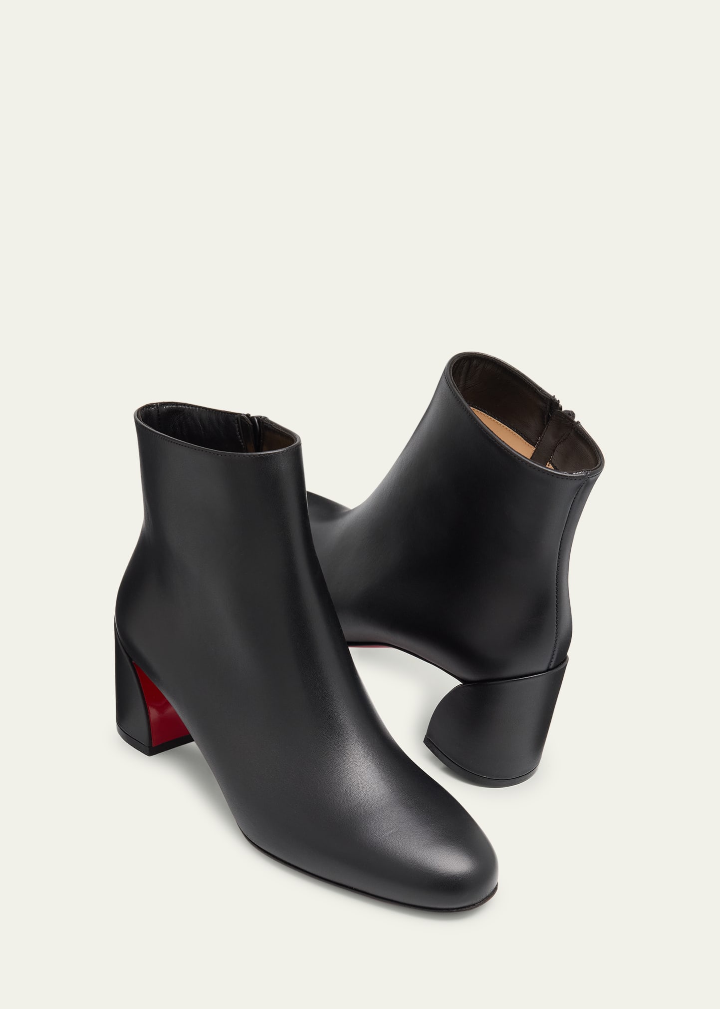Christian Louboutin 55mm Turela Leather Side-Zip Booties