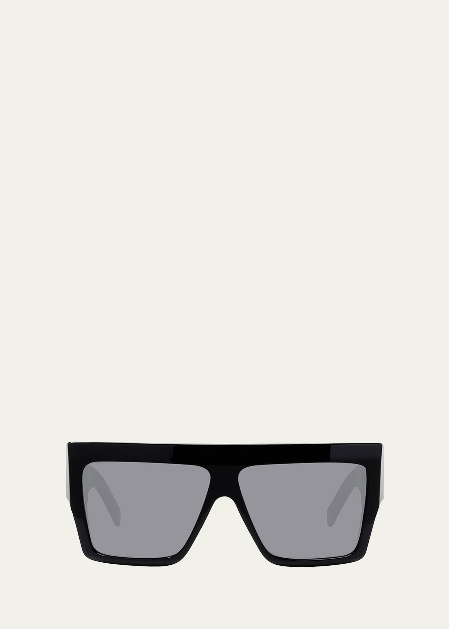 Celine Men s Chunky Rectangle Solid Acetate Sunglasses Bergdorf Goodman