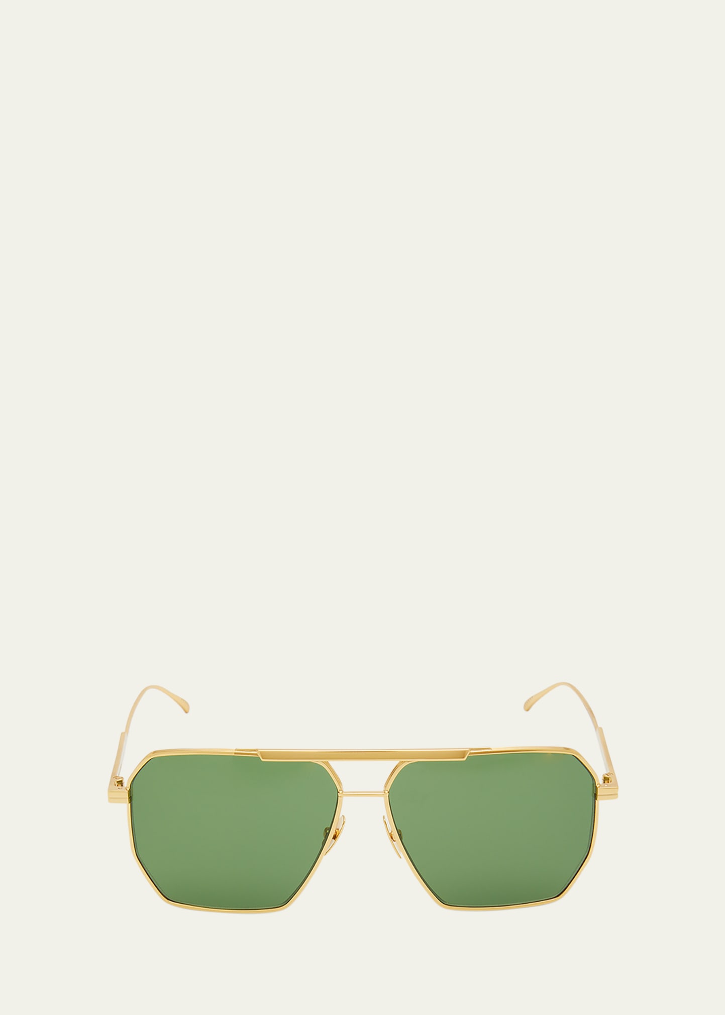 Bottega Veneta SUNGLASSES IN METAL  Sunglasses, Classic aviator sunglasses,  Sunnies sunglasses