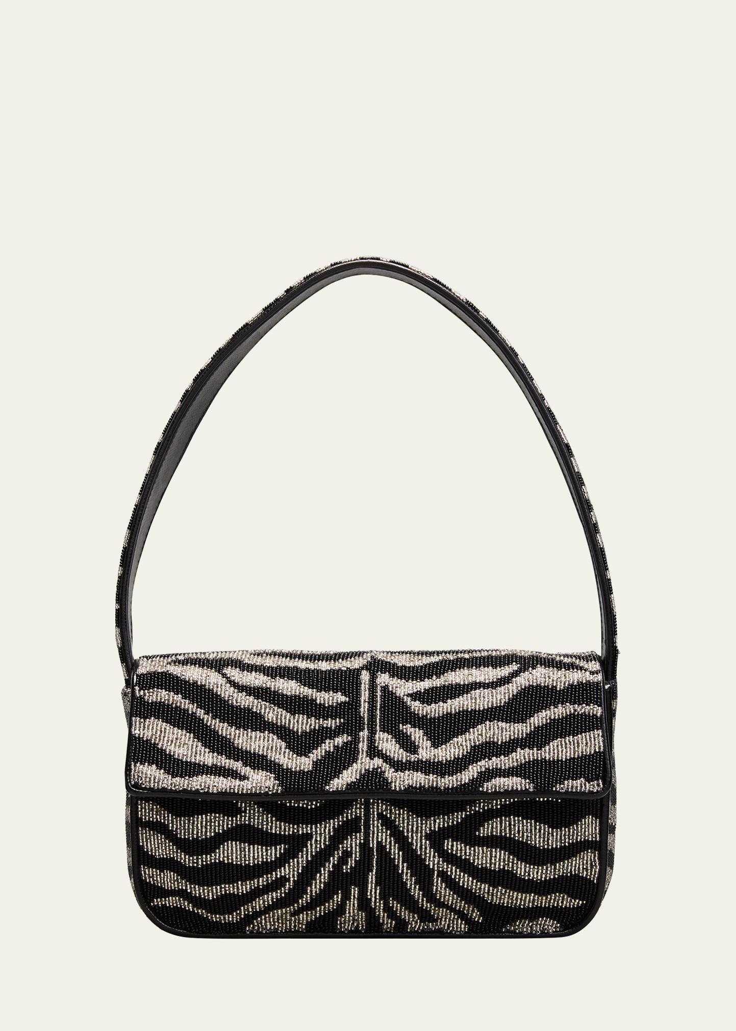 Tommy Two-Tone Beaded Shoulder Bag