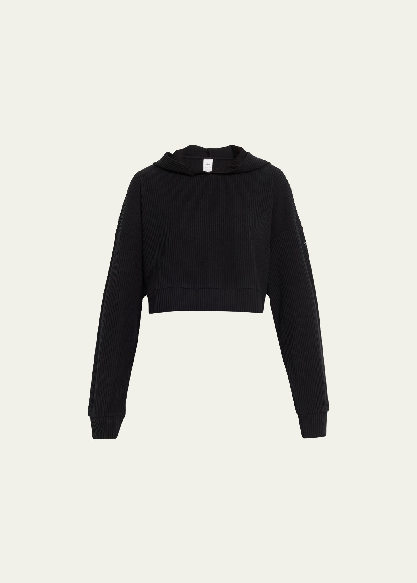 Alo Yoga Muse Ribbed Hoodie Sweatshirt - Bergdorf Goodman