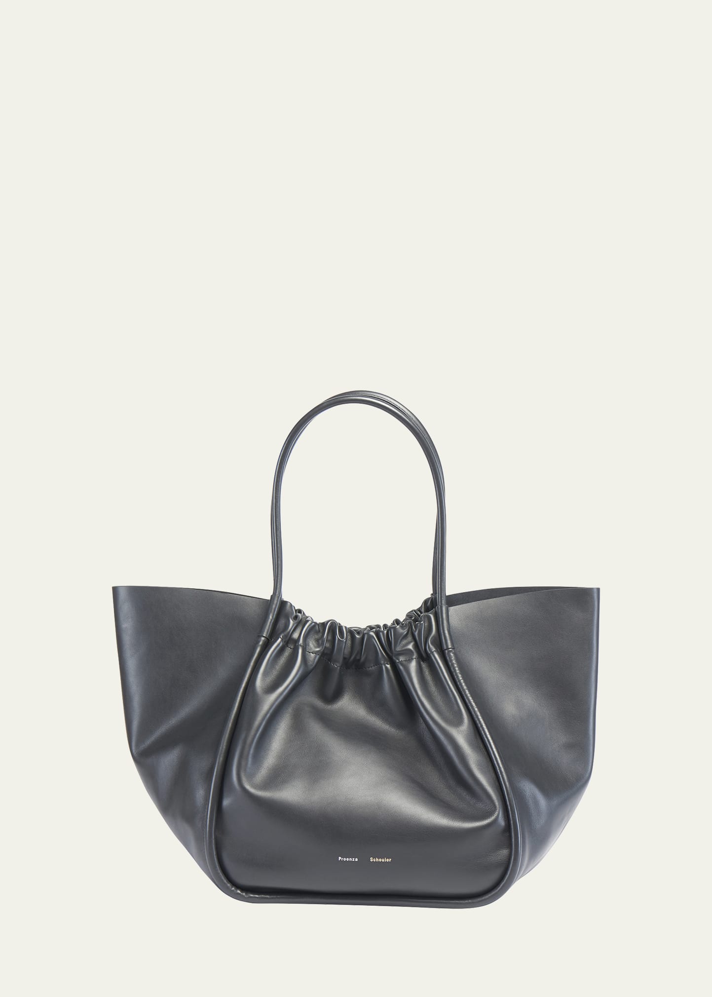 【PROENZA SCHOULER】Ruched leather tote bag トートバッグ Proenza Schouler Large Ruched Tote - Dark Navy | Proenza