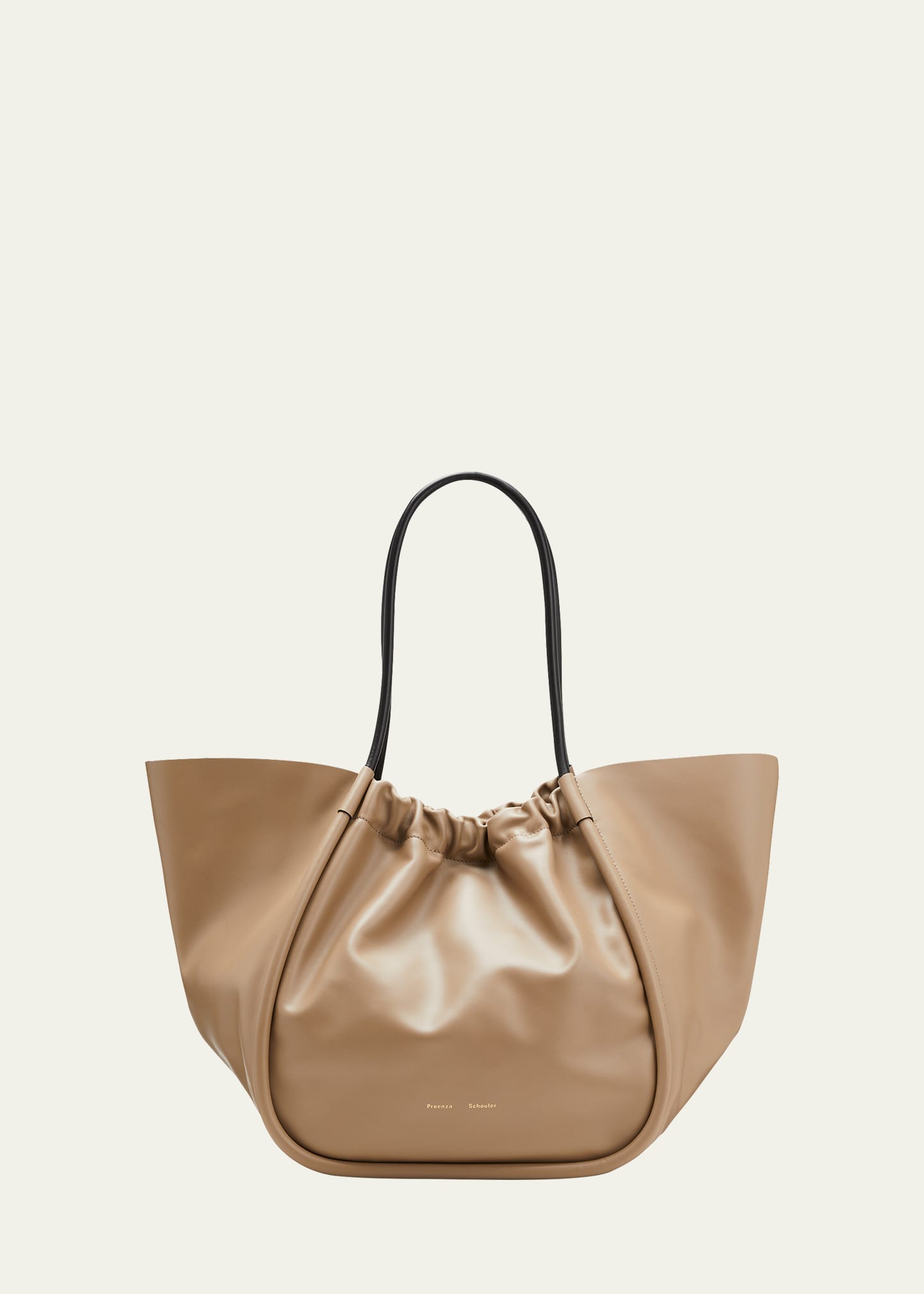 Proenza Schouler Small Ruched Leather Tote - Light Taupe