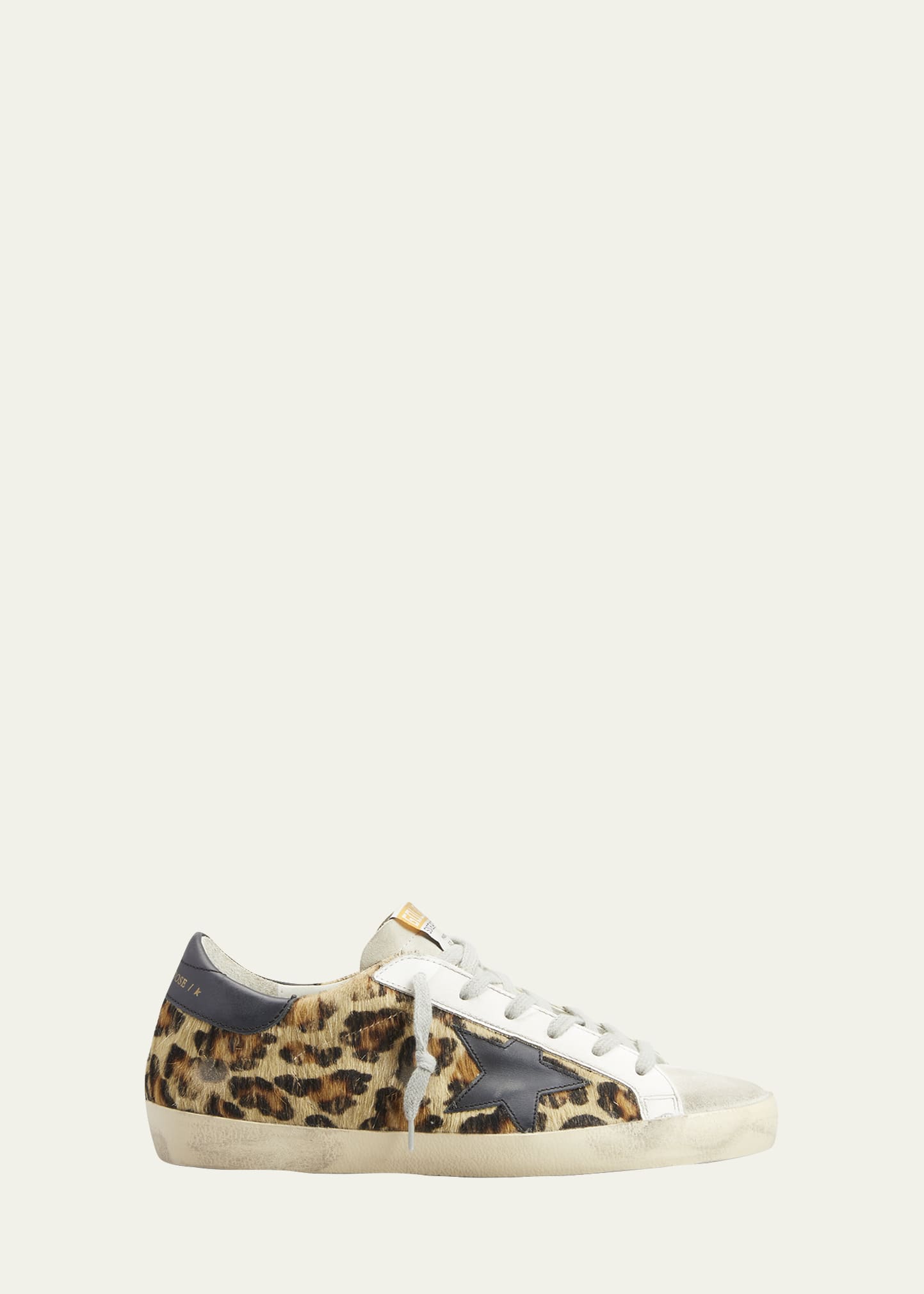 Golden Goose Superstar Leopard Calf Hair Sneakers