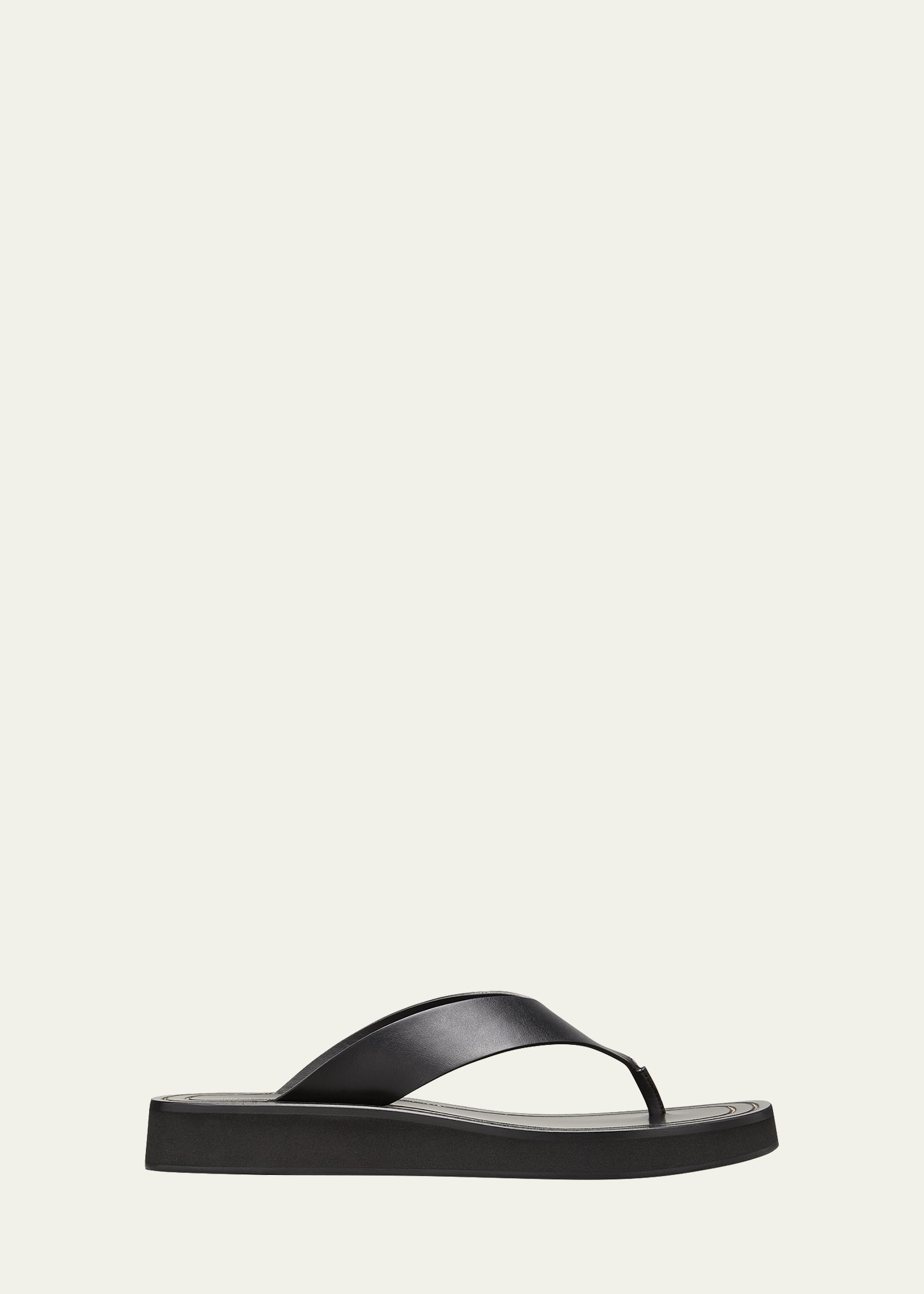 THE ROW Ginza Flip-Flop Smooth Calfskin Sandals - Bergdorf