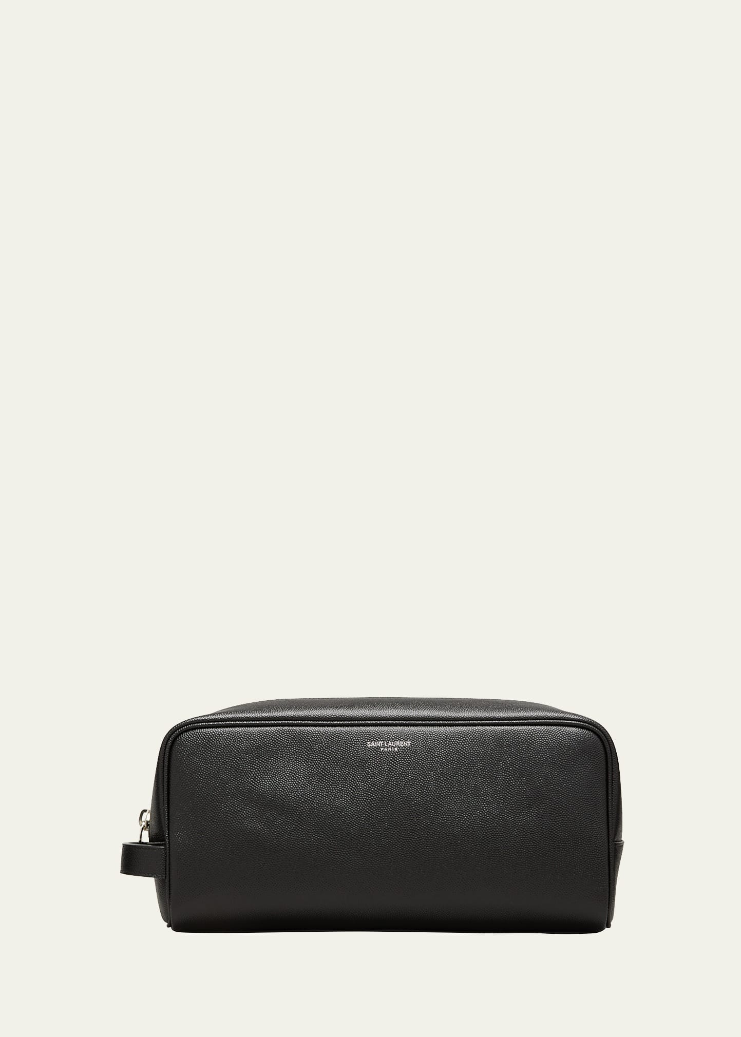 Saint Laurent Men s Leather Toiletry Bag Bergdorf Goodman