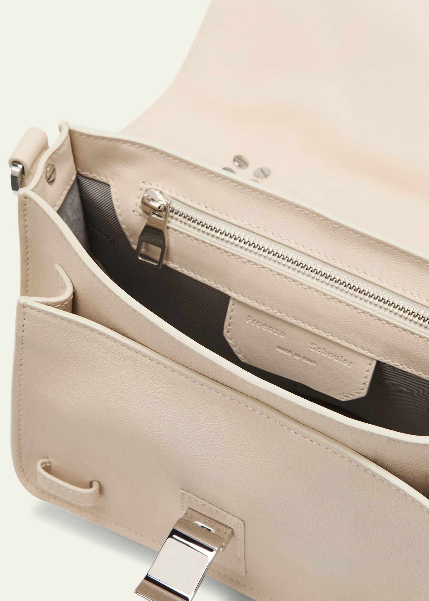 Sac Bandoulière Proenza Schouler PS1 Tiny En Cuir Beige - Neuf Avec étiquettes - 25x17x8 Cm
