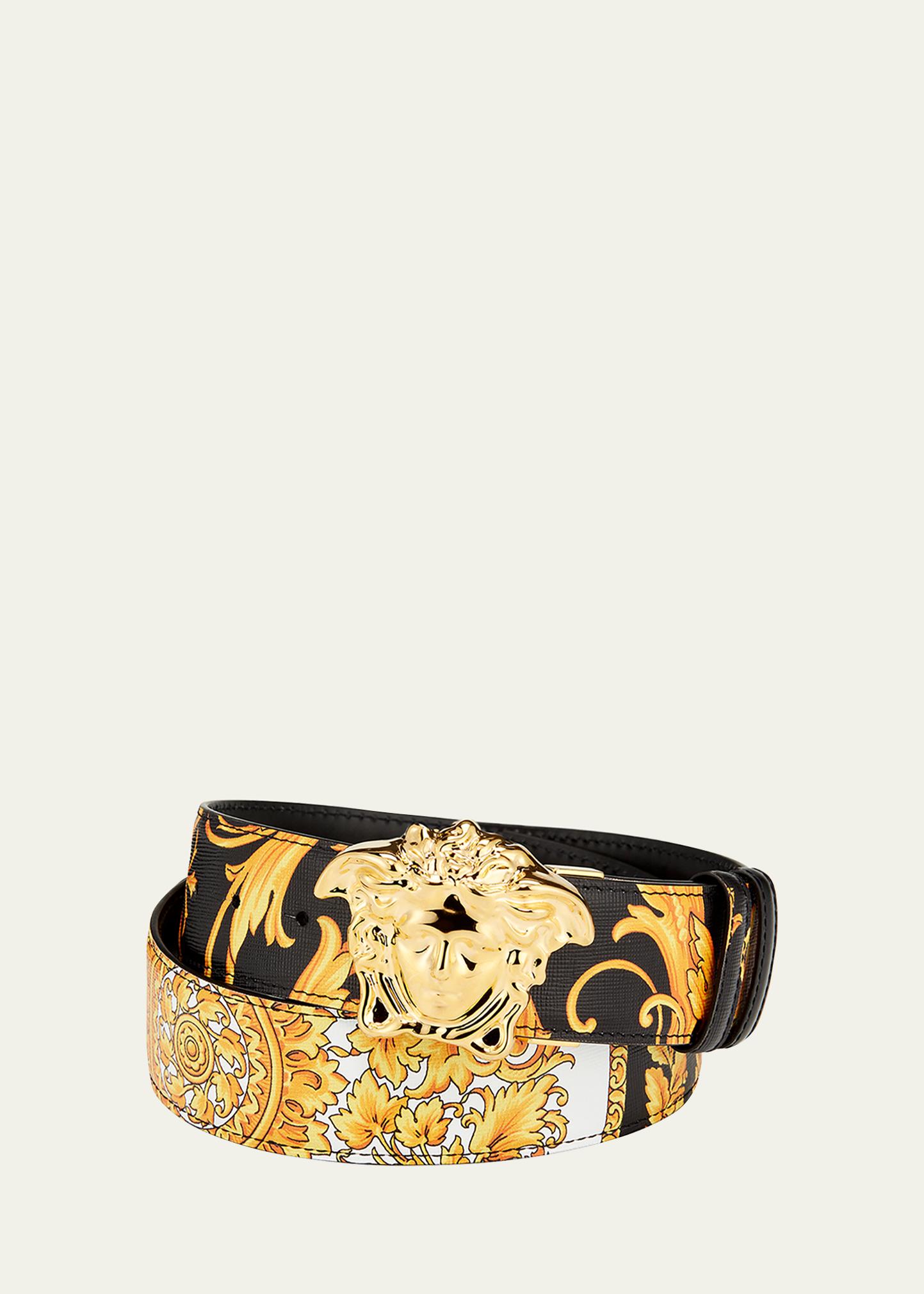 ❤️ Authentic Versace Reversible belt Versace Medusa Buckle Leather Belt | Saks Fifth Avenue main image 2