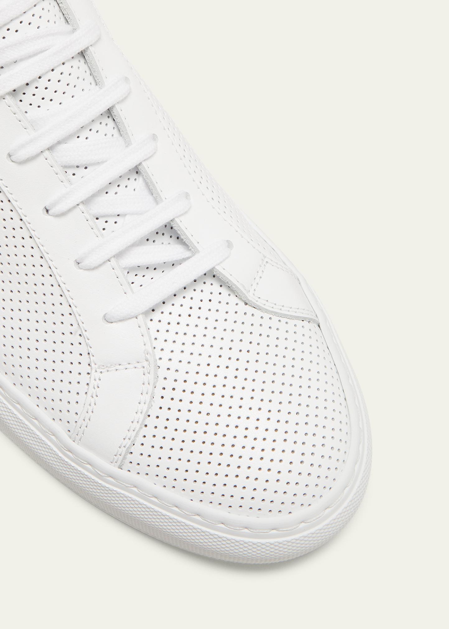 Common Projects Men's Achilles Perforated Leather Low-Top Sneakers